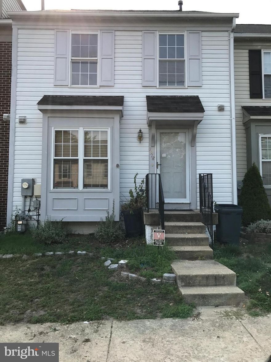 REDUCED...RECENTLY FULLY RENOVATED TOWN HOUSE. NEW CARPET, NEW PAINTING, NEW APPLIANCES AND NEW AIR CONDITIONING UNIT....DECK....AVAILABLE IMMEDIATELY. NEAR FT. MEADE BASE. NEAR ROUT MD100, MD295 AND I95.IN THE MIDDLE POINT OF BALTIMORE, WASHINGTON D.C. AND ANNAPOLIS.