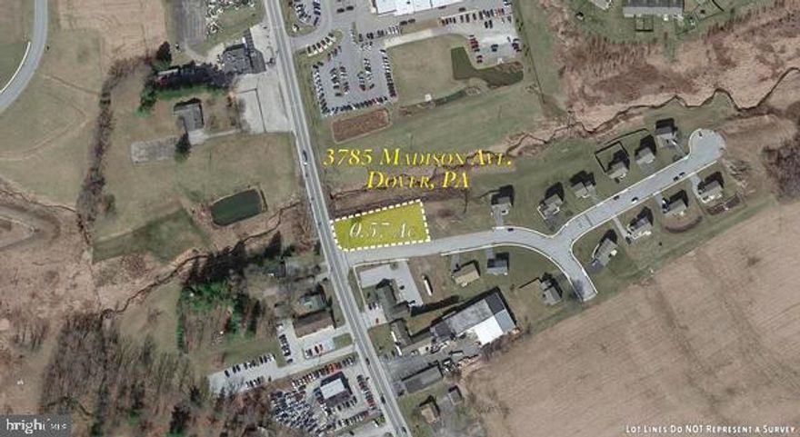 Perfect location for your business ! Start out with income of $300/month from the billboard located on the property.   Add in the high traffic count on Rt 74 and you will find this is a unique location and opportunity!  Located at the corner of Rt 74/Carlisle Road and Madison Avenue features fabulous visibility for your building. 
This commercial lot must be purchased with adjacent commercial lot, at 3775 Madison Ave ,  MLS 
 #PAYK2050766.
Call now, don't miss out !