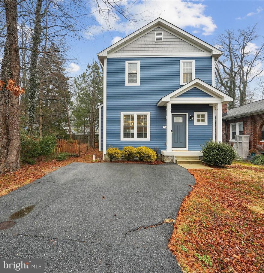 Welcome to 3814 3rd St. in the delightful water-oriented community of North Beach. This like-new Craftsman-style home offers modern comfort in a highly desirable coastal setting. The open-concept main level features beautiful wood floors and a spacious layout perfect for everyday living and entertaining. The large kitchen is the heart of the home, showcasing granite countertops, a center island, and ample cabinetry, flowing seamlessly into the living and dining areas. Upstairs, the primary bedroom retreat includes a private en-suite bath and walk-in closet. Two additional bedrooms and a full bath provide flexible space for guests, home office, or family living. Enjoy outdoor living with a rear deck overlooking the fenced yard, plus ample driveway parking. Just a short walk to the amazing Chesapeake Bay, this home delivers the perfect blend of modern design, convenience, and coastal charm.  This value-priced home is truly move-in ready!