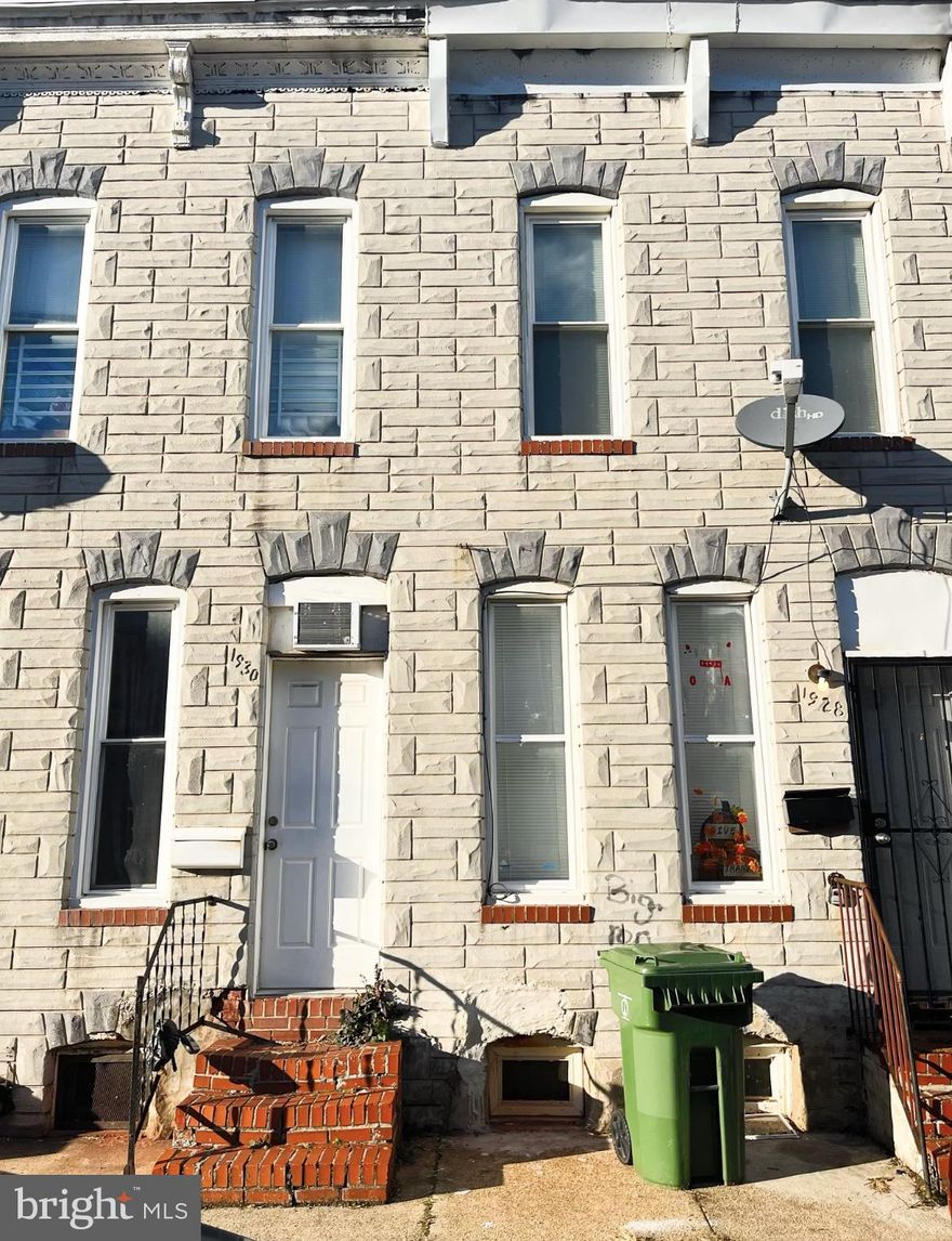 *INVESTOR ALERT*
 Welcome to 1930 Christian St. This 2-bedroom 1 bath home is conveniently located in the Pratt- Monroe neighborhood in Baltimore and looking for new owners! Located near Carroll Park and St. Agnes Hospital, this home is in need of a full rehab. This home has a ton of potential for a fix and flip or keep for your rental portfolio.  Enjoy $1350-$1450/ month in rental income! The main level features main living space, dining room and kitchen. The upper-level features 2 bedrooms and 1 full bath.  Come tour this home and see the investment possibilities!  Sold AS IS.