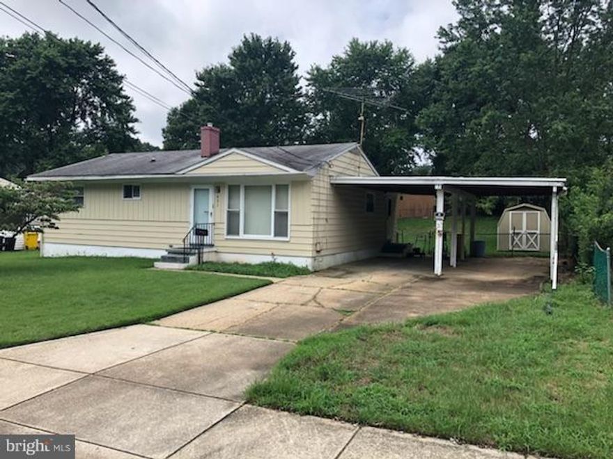 Priced according to the condition. Fantastic fully fenced yard, 3 BR, 1.5 BA upstairs rancher with a potential for 2+ additional BR's in bsmt.  Red Oak sand & stain flooring throughout 1st lvl. Central AC and updated water heater.  GREAT bones, needs TLC.