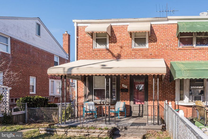 Three level End-of-Row brick town home in Middlesex back to active! Well maintained by owners. Beautiful front porch and screened in rear porch.  Freshly painted and carpet installed December 2020. New hot water heater and emergency shut off valve changed May 2021. Spacious living and dining areas. Kitchen offers eat-in table space, fenced in yard and parking pad. Large bedrooms as the 2 smaller rooms were converted into  1 large room. Original master is still existing. Lower level family room is finished with workroom, gym area and laundry room. Conveniently located to 695, 95, Rt 7 & 40.