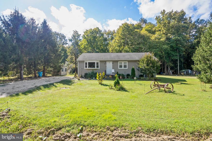 Discover comfortable, single-level living in this well-maintained 3-bedroom, 1-bathroom home, nestled on almost half an acre with no HOA restrictions. Located in a peaceful rural setting just minutes from the Salisbury Airport, golf courses, and the vibrant downtown area, this home offers both serenity and convenience.

Inside, enjoy an inviting eat-in kitchen featuring stainless steel appliances and double sinks—perfect for everyday living and casual entertaining. The updated bathroom adds a modern touch, while the carpeted bedrooms provide cozy retreats. Durable vinyl flooring runs throughout the main living areas, offering both style and easy maintenance.

Whether you're relaxing in your spacious backyard or taking a short drive to town, this home blends the best of rural charm and city access. Don’t miss your chance to own a slice of the Eastern Shore!