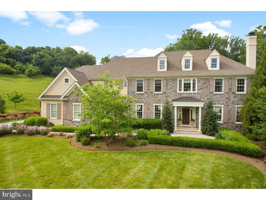 Looking for a home that is completely updated with every bell and whistle imaginable while feeling like you live within your own private resort-well look no further! Introducing, 215 Geist View Circle within the uber desirable neighborhood of Water Mill and Top-Rated school district of Rose Tree Media. This home is like no other-offering a fantastic floor plan that is both formal and welcoming with gleaming hardwood floors and 10+ foot ceilings throughout 1st floor, a gourmet kitchen with adjoining butler's pantry with commercial grade appliances, floor to ceiling Kountry Kraft custom, inset cabinetry, and attached breakfast room. The open kitchen overlooks the fantastic family room with vaulted and decorative beam ceiling and walls of windows. The formal living and dining rooms are perfect for your intimate affairs and custom mill work make both of these areas show stoppers! The 1st level is completed with a professional office, a mudroom with walk-in pantry and builtin cubbies and desk/work area. The 2nd story offers a luxuorious master suite with huge walk-in closet with custom closet system and master bathroom with his and her sinks, jacuzzi tub and stall shower; 4 other spacious bedrooms-2 with private ensuite bathrooms and the other two with a shared jack and jill bathroom; and the tiled laundry room completes this level. The fully finished walk-out basement is an absolute dream offering a temperature controlled 1200+ bottle wine cellar, gym/fitness room, movie theater, full bathroom and Kountry Kraft bar/kitchen area with granite tops and built-in, commercial grade appliances. This level is the PERFECT entertaining space! Exiting to the outdoors, the rear yard offers your own private oasis with a salt water pool and hot tub with automatic key turn cover ensuring not only safety but is highly efficient. The outdoor kitchen is perfect during those summer months for grilling and your meal can be enjoyed under the beautiful pergola. The side yard offers plenty of space for running and playing and the swing set just adds to the hours of enjoyment. All of this while being close to Media Borough with an array of shopping and dining options while offering year round activities such as Dining under the Stars, flea and farmer's markets, and Media 5 mile Run. Just 30 minutes to both Philadelphia and Wilmington ensuring an easy commute and close to some of the best private schools in the country. Call today to see this magnificent property!