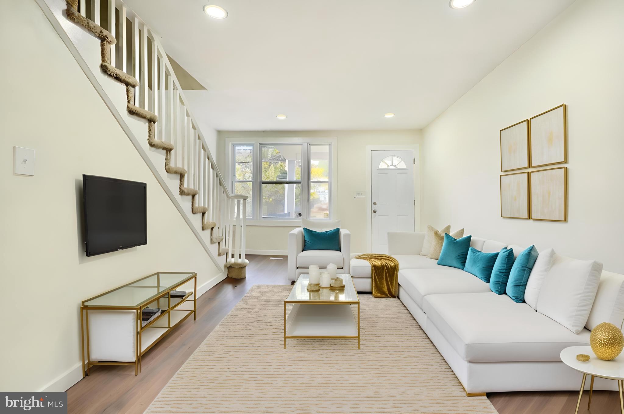 Discover the perfect blend of style and convenience in this beautifully renovated 4-bedroom townhouse. This stunning home boasts a finished basement, providing ample space for relaxation, entertainment, or a home office. Enjoy over 1,100 square feet of thoughtfully designed living space. Prepare delicious meals in the modern kitchen, featuring stainless steel appliances and elegant granite countertops. Relax in two full bathrooms with contemporary fixtures. Convenient private parking pad for your vehicle. Recessed lighting and modern light fixtures create a warm and inviting atmosphere. Located near Morgan State University and Johns Hopkins University, offering easy access to education, healthcare, and cultural attractions.
Don't miss this opportunity to own a stylish and functional townhouse in a prime location. Schedule a tour today!