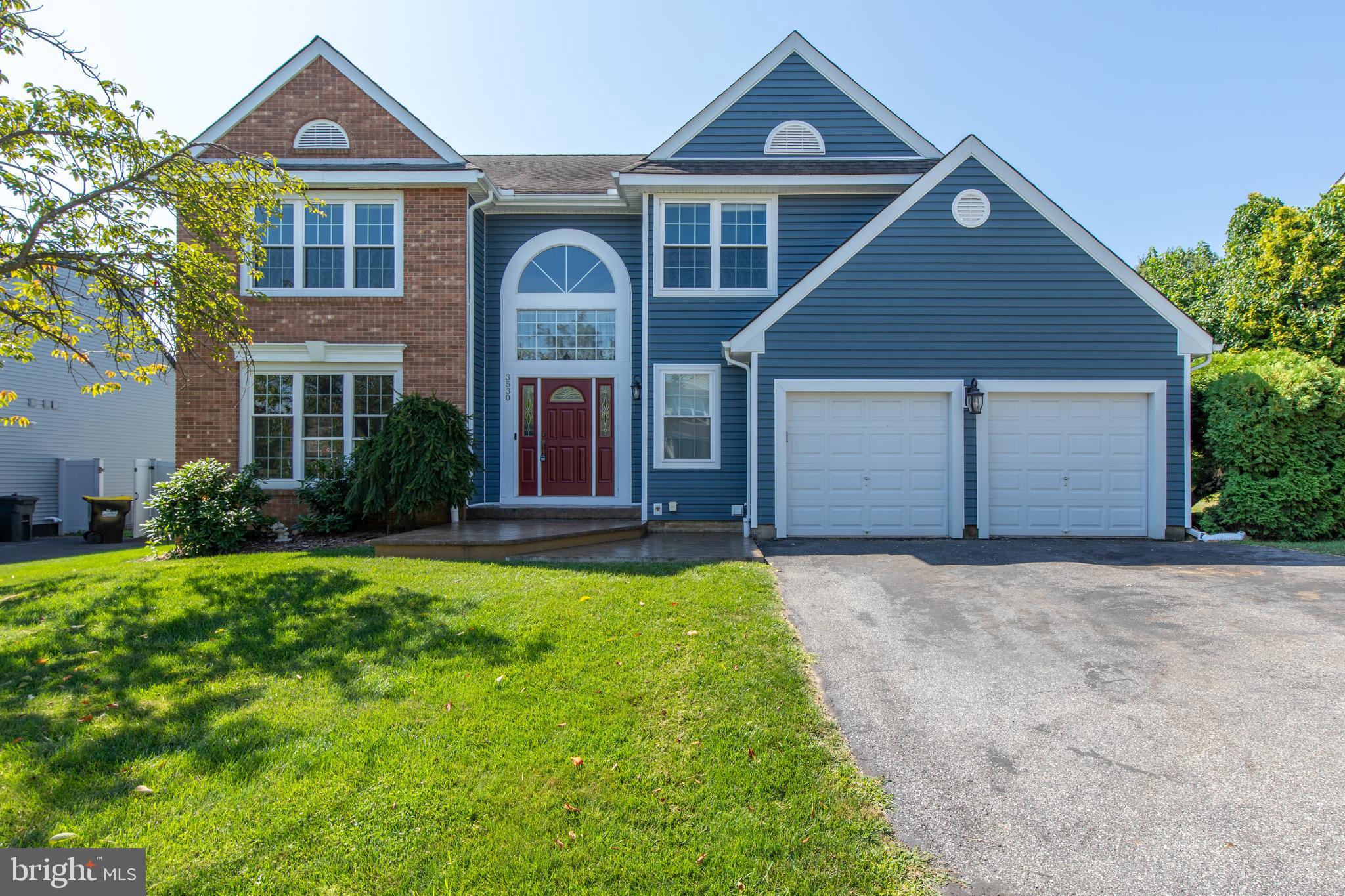 Welcome to 3530 New Hampshire Avenue in Bethlehem Township! This beautifully maintained 4-bedroom, 2.5-bath Colonial sits in a highly desirable location—just minutes to St. Luke’s Hospital, Rt. 33, and I-78 for an easy commute. Step inside the bright 2-story foyer and you’ll find spacious, light-filled rooms with fresh, neutral tones. The main level features a comfortable family room with a cozy fireplace, formal living and dining rooms, and an open kitchen with abundant cabinet and counter space. Upstairs, the large primary suite boasts a spa-like bath with soaking tub, separate shower, and dual vanities. Three additional bedrooms and a full hall bath offer plenty of space for family or guests. Enjoy outdoor living in the private, fenced backyard featuring a beautiful deck and stamped concrete patio—ideal for relaxing or entertaining. The partially finished basement provides extra living space perfect for a rec room, home office, or gym. New carpeting throughout. 2-Car Garage plus Shed for all the storage. This home combines comfort, convenience, and curb appeal in one of the area’s most sought-after areas—don’t miss it!