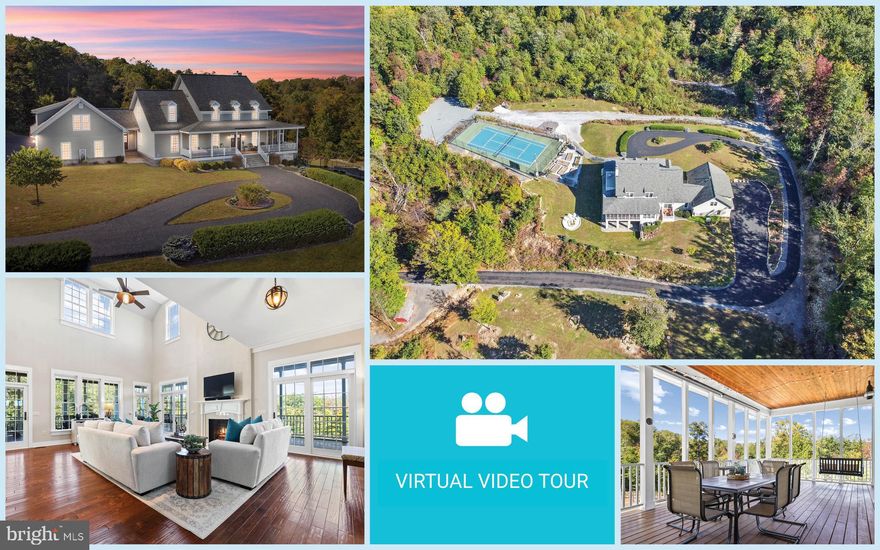 Gone! After two failed attempts with other brokers, this stunning custom-built modern farmhouse sold in just 3 weeks with our team—for $50,000 above the last list price. Nestled on 18.5 breathtaking acres, this 5-bedroom, 5.5-bathroom estate features a private tennis/pickleball court, scenic walking paths, a pond, and stunning panoramic views. Highlights include a bright open floor plan with soaring ceilings, hardwood floors, a gourmet kitchen, a luxurious main-level primary suite, and a walkout lower level with a bar, gym, and sauna. The property also offers a 925 sq. ft. apartment above the garage, wrap-around screened porch, fire pit, garden, and ample parking. Minutes to breweries, wineries, shopping, dining, and commuter routes, this home blends luxury and convenience with tranquil mountain living. This exceptional property features its own private tennis/pickleball court, scenic walking paths, a healthy pond, and breathtaking panoramic views.
As you step into the two-story foyer, you are greeted by a bright and open floor plan with high ceilings and beautiful hardwood floors spanning the main and upper levels. The sun-soaked, two-story living room offers abundant windows, stunning treetop vistas, and access to the screened-in porch—a perfect spot to take in the tranquil surroundings.
The dining area is enveloped by nature, showcasing a wall of windows with fantastic views. The gourmet kitchen is a chef's dream, equipped with granite countertops, a large peninsula with bar seating, ample cabinetry, a pantry, stainless steel appliances, and a convenient coffee bar.
The main level primary bedroom is a retreat with large windows, a walk-in closet, a cozy gas fireplace, and an ensuite bathroom that includes a double vanity, soaking tub, and separate shower. The main level also features a spacious home office, ideal for work or study.
The upper level offers three additional bedrooms, each with large closets, and a Jack and Jill bathroom with a double vanity. A generous balcony overlooks the beautiful property, providing another peaceful space to relax.
The expansive walkout lower level is perfect for entertaining, with a versatile recreation area, a full bathroom, a bar area, and a gym space that includes an infrared sauna. Additional storage space is abundant throughout.
The property includes a spacious 925 sq. ft. apartment conveniently located above the expansive garage, accessible through the mudroom or separate garage door. It features a large bedroom and bathroom, a fully-equipped kitchen, and a comfortable living room, perfect for guests or extended stays.
Step outside to your own nature oasis, featuring a wrap-around screened-in porch, a fire pit, a lower-level patio, a private tennis/pickleball court, graveled walking trails, a large pond, and a fenced garden area. The oversized 2-car garage and circular driveway offer ample parking.
This home is equipped with Starlink internet services for high-speed connectivity, motion detector lights, and multiple safety features for your peace of mind. Embrace the luxury of mountain living in this impeccable, custom-built estate!
Minutes to shopping, dining, and entertainment including Vanish Brewery, Hidden Brook Winery, Roots 657 Café and Local Market, and Leesburg Premium Outlets
Easy access to major commuter routes such as Taylorstown Rd, Rt. 15/James Monroe Hwy and Rt. 7
Enjoy nearby parks and activities such as the Luckett’s Community Center & Park, Clark’s Run Disc Golf course, Potomac River, Leesburg Animal Park, and Temple Hall Farm and Regional Park.