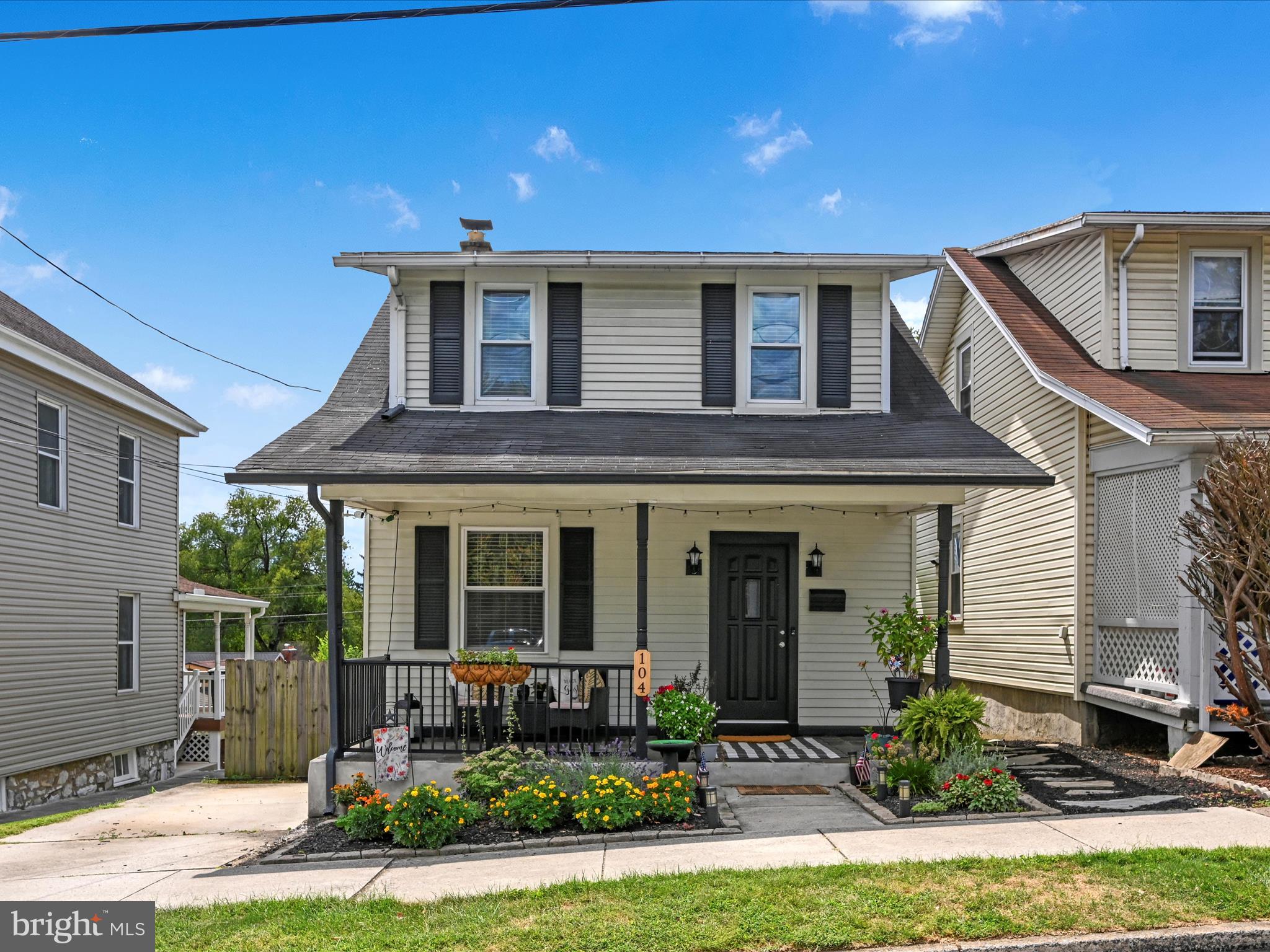 This adorable Camp Hill charmer makes the heart happy. Located within walking distance of schools and shopping, the place is maxed out with character, light and space. The living room is cozy and has beautiful hardwood floors. The spacious Dining Room has hardwoods, chair rail and pocket doors. Kitchen is plenty big for entertaining and enjoys tons of natural light from the attached den/sunroom. Frist floor laundry has half bath. Home boasts 3 bedrooms, each with carpeting and main bath has been updated. Rear fenced-in yard and lower level patio can be accessed thru kitchen utility door or exposed lower level. In addition to on - street parking, two cars can park on the ally, behind the rear fence. Come and see, you will be glad you did!