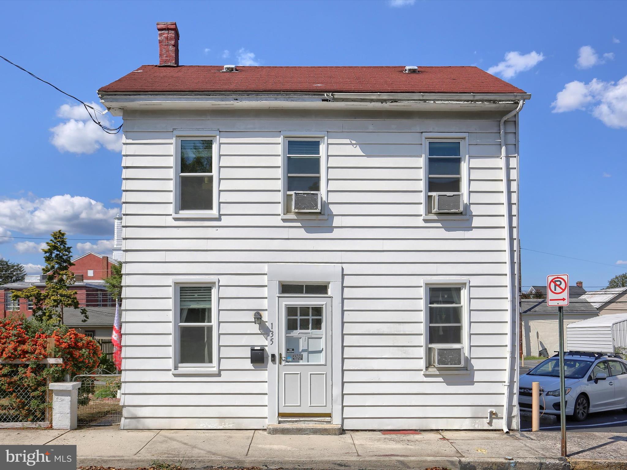 Welcome to this Mechanicsburg borough 3 bedroom home, well maintained and built around 1900's. It's just minutes from downtown for you to enjoy walking to shops, restaurants, and borough happenings and also provides easy access to major highways.
On the main level, natural hardwoods accent the living room and dining room and the layout flows into the eat-in kitchen which has door access to a sunroom and lots of natural lighting. From the sunroom, you can access both the front and back of the property. Their is also a partial bathroom on the main level. Upstairs has 3 bedrooms, 1 bathroom, and washer and dryer for easy laundry access. Enjoy the backyard, which has privacy with fencing and greenery. There is a small fish pond heated by solar; the fish survived last winter.
Overall, 1700+ sq ft of living space, extra storage space with walk-up attic access (from the main bedroom), basement access in the sunroom, and a detached garage in the rear of the property with 2 parking spaces. The street parking in front is typically available if you prefer front access to the home.
Make your decor changes and you will comfortably enjoy this house as your new home and the downtown location!