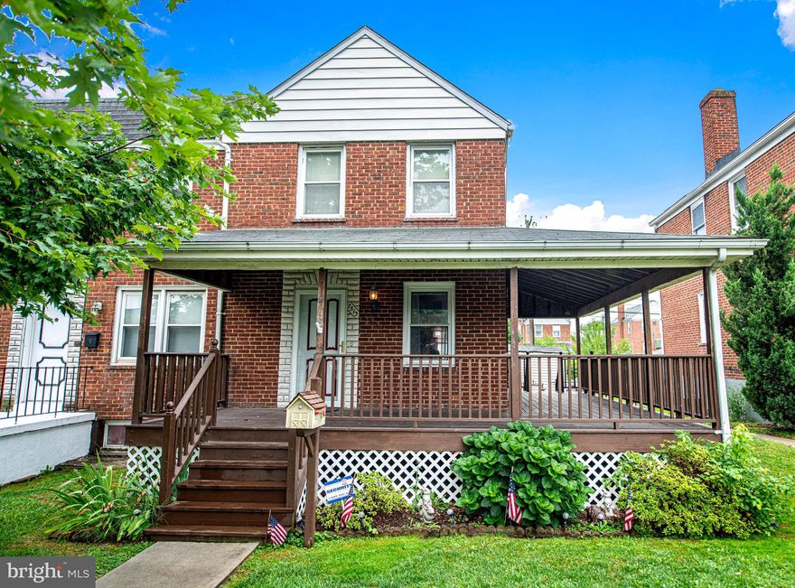 Estate sale! Enter into large living room that is open to the dining room.  This home is flooded with light because it is an end unit and has windows at the front, back, & the side! Hardwood floors in dining area with chair molding.  Open to galley kitchen featuring maple cabinets.  Kitchen with back door to covered porch, fenced in yard, & covered parking for 2 cars! Upper level features 2 large bedrooms (formally 3 and wall removed). Hall bath sits in the middle of the rooms in the hallway.  Lower level is fully finished providing space for a 3rd bedroom.  This area is complete with a full bath.  Laundry & mechanics in this level as well offering storage and an exit to the rear.  Basement features recessed lighting in the finished area.  Attic with pull down stairs.  Shed. Seller is unaware of ground rent and any ground rent to be verified by the buyer. Completely AS-IS sale! Multiple offers in hand, seller is asking for all offers in hand by end of day 7/29 and will make a decision 7/30.