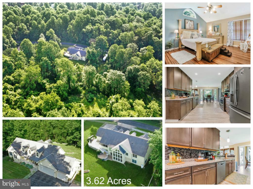 Custom Built Home with Fully Finished Walkout Basement. Lots of Natural Sunlight in this Custom Built Home. Situated on 3.62 Combined Wooded and Open Acreage. Small Stream Beyond Rear Fence As Well!  Custom Rancher Style Home with Faux Dormers Offers Over 3,700 Square Feet of Finished Living Space. Thoughtfully Designed with Lots Of Natural Sunlight on Upper and Lower Level From the Two Story Atrium Window. Open Stairwell From Living Room Area and Lower Level Living Space.   Beautiful Hardwood Flooring on Main Level.  Gorgeous All NEW Bamboo Flooring in Upper Level Bedrooms & Hallway.  Gleaming Red Oak Flooring in Foyer & Living Room. The Dining Room Floor Will Surely Catch Your Eye!  Gorgeous Brazilian Red Cherry Hardwood Framed in Red Oak. The Dining Room Area Has a Framed Overhead Open Beam and Large Picture Windows with Wood Matching Window Shades.  Entertain in the Open and Spacious Living Room with Propane Burning Fireplace with Stone and Mantel. Open Railings Allow For Gorgeous Mountain Views Right From Your Living Room.  Completely Renovated Kitchen with All New  Slow Close  Graphite Gray Cabinets and Drawers. Large Wall Pantry with Pull Out Drawers. Tons of Storage Space!  All New Graphite Gray Appliances Including Double Oven Propane Stove, Microwave, Dishwasher and French Door Refrigerator with Freezer Drawer.  New Granite Countertops and Wood Grained Ceramic Tile Flooring, Plenty of Room for an Island!  Breakfast Nook with Large Floor to Ceiling Windows and Sliding Glass Door Leading to Rear Screened in Porch and Deck.  Beautiful Views!Main Level Bedrooms are Located on Left Side of Home with Two Spacious Bedrooms with Large Closets.  Hall Bathroom with Ceramic Tile Flooring, Single Vanity and Tub/Shower.  Large Storage Closet In Hallway As Well!  Large Master Suite with Vaulted Ceilings, Ceiling Fan, Large Windows and Arched Window.  Walk In Closet.  Master Bathroom with Nuetral Ceramic Tile Flooring,  White Double Vanity, Linen Closet, Shower Stall and Soaking Tub with Large Window.The Lower Level Offers a HUGE Family Room/Game Room with Propane Fireplace with Mantel. Lots of Sunlight from Atrium Window. Custom Built Bar with Sink and Storage. Fourth Bedroom is Located Directly Under the Master Suite.  Large Windows and Lots of Space in this Bedroom and Attached Full Bathroom with Shower Stall.  Private Office with Built In s and Separate Hobby Room.  Lots of Space for Storage!  Rear Access/ Walkout to Lower Level Patio and Trex Deck.  Owner Formerly Has a Hot Tub on the Trex Deck.Step Outside to Fully Fenced Rear Yard.  Surrounded by Woods and Lots of Privacy. This Lot Was Formerly an Apple Orchard. So You May Find Some Fruit Trees!  Entertain on the Upper Level Deck with Built Out Grilling Area.  Steps Away From the 3 Car Attached Garage with Keypad Access and Access to Kitchen for Easy Grocery Drop Off. Seller is Selling 10 & 16 Shirley Trail Together.   Will Be Deeded Together for Combined Acreage of 3.652 Acres.