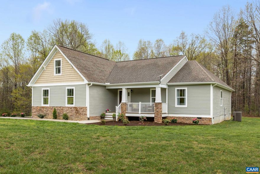 PRIVATE LIGHT-FILLED HOME WITH PEACEFUL COUNTRY APPEAL! This adorable, beautifully maintained, Craftsman style home comes complete with one-level living, spacious great room with vaulted ceiling, stone gas fireplace, and expansive kitchen. Features include granite counter tops, stainless steel appliances, separate laundry room, 2-car garage and a bonus room over the garage that can be used as a home office, playroom or whatever your imagination dreams up! The beautiful, level yard has ample space for play, and gardens. With easy access to 29, but tucked away on a charming dead-end street, this home is waiting to make some new memories with its next fortunate owner!,Granite Counter,Fireplace in Living Room