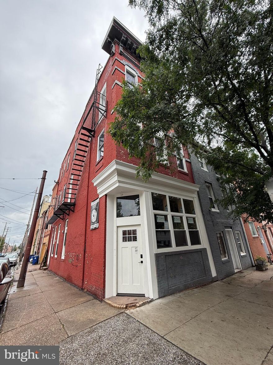 A 3-Story End-Of-Row Brick Townhouse in the "Upper Fells Point" Neighborhood of Baltimore City. The property is a two-unit, zoned R-8; and is in need of renovation and updating. Main level: You enter the unit from the street level. There is one big open room that includes a kitchen, and a full bath. You have access to the lower level. Upper level 1: Includes 2 bedrooms, a kitchen, and a full bath. Access the door on S. Regester St. and go up the stairs. Upper level 2: Continue up the stairs to this level. Includes a long hallway with 5 rooms. Lower level: unfinished and includes 2 forced hot air furnaces & a gas hot water heater. There are 2 gas meters and 2 electric meters. You can access the basement from the main level. There are exterior fire escapes from both upper levels. Being Sold As-Is, Where-Is. Can also do COMMERCIAL on the Ground level Unit if desired.