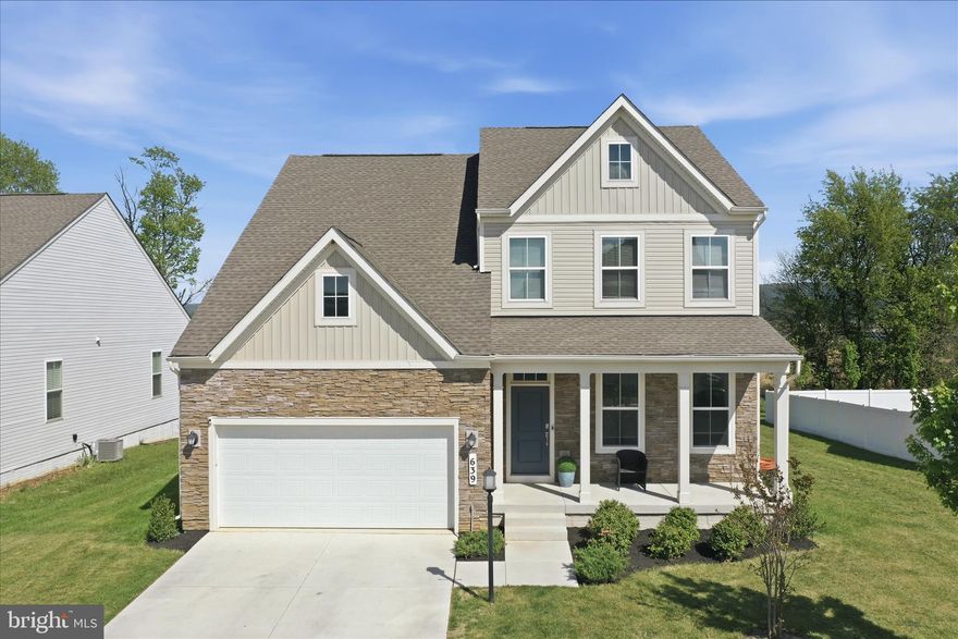 Popular and sophisticated Norborne Glebe home available - only 3 years old! This 5 bedroom 3 1/2 bath Plymouth model is laid out perfectly for your living leisure. The first floor consists of LVP flooring on the main level for a seamless and well finished look. The color scheme throughout the main floor is perfect. Kitchen cabinets, countertops, backsplash and floor offers a relaxing atmosphere in which to wind down after a long day.  Upstairs are four spacious bedrooms including the Primary with an en-suite bath and large walk-in closet. The laundry is on the upper level. The finished basement offers a second family room, the 5th bedroom and the third full bathroom. There's a walkout to the back yard from the basement. The impressive deck offers a full view of the back yard with nearby mountains as the backdrop. Conveniently located, minutes to Loudoun County, Harpers Ferry and the entire DC area. Amenities include a community pool, tot-lot, pickleball, basketball and tennis courts too. This is a must see! Shows beautifully.