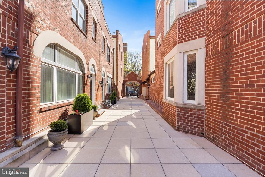 Welcome to this 10-year-old, custom-designed, bright, and spacious home in the gated Fitler’s Walk community, complete with deeded garage parking and additional storage space! When the current owners purchased in 2013, the entire home was gutted and customized with the highest quality materials, including top-of-the-line insulation, solid doors, and 5/8-inch drywall for soundproofing.

As you enter, you’ll be greeted by a large living room area with 4 west facing windows and custom shutters, a convenient coat closet and a powder room. This gorgeous space leads into the dining area and the updated kitchen, which features white Shaker-style cabinetry, a pantry, granite countertops, and stainless steel appliances. You'll also notice the gorgeous oak hardwood flooring that continues throughout the rest of the home. Sliding glass doors open to a private patio which was recently redone with 18x18 pavers and a drainage system below. 
 
The second floor includes another sitting area/living room with a craftsman-designed entertainment center, which adds additional soundproofing for the generously sized bedroom (currently used as a private office). This level also includes a recently renovated full bath with honed leather granite countertops, a bathtub/shower combo with textured white tile, heated floors, modern Moen fixtures, and the first of two HVAC closets.

On the third floor, you’ll find two more spacious bedrooms, each with large closets, along with another full tiled bath featuring heated floors, a frameless shower, an oversized vanity, and a full laundry room.

The top floor hosts the primary bedroom, complete with cathedral ceilings, multiple skylights with custom remote-controlled blinds, walk-in closet and a private west-facing balcony. The luxurious primary bath features an oversized tiled shower, a dual vanity with plenty of storage, stone-heated floors, a large window, and a private water closet.

Fitler’s Walk is located within steps of the Fitler Club in the award-winning Albert M. Greenfield school catchment and boasts a walk score of 95 and a bike score of 97. This home is perfect for leaving your car in its parking space while exploring all that Fitler and Rittenhouse Square has to offer.  Additionally, University of Pennsylvania, CHOP and the Schuylkill River Trail are all within minutes of the front gate and offer scenic walking, jogging, and biking paths along the river.  Don’t miss this spectacular home and community!