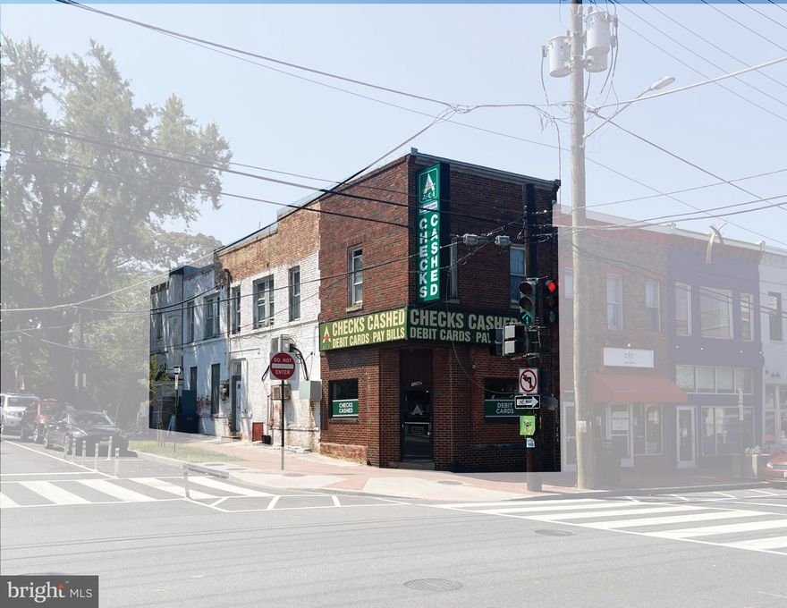 Corner lot with mixed-use building at signalized intersection on Marion Barry Avenue SE, steps from MLK Gateway and the highly anticipated 11th Street Bridge Park.

Ace Cash Express just renewed their lease with a fresh 5-year Term starting April ‘26.

Vacant second-generation commercial kitchen offers lease-up upside and is well suited for an owner-user looking to offset monthly mortgage payments using existing in-place income.

Both residential units leased well below market with  $1,000 per unit rent upside post-renovation.

Located in an Opportunity Zone with significant tax advantages.
