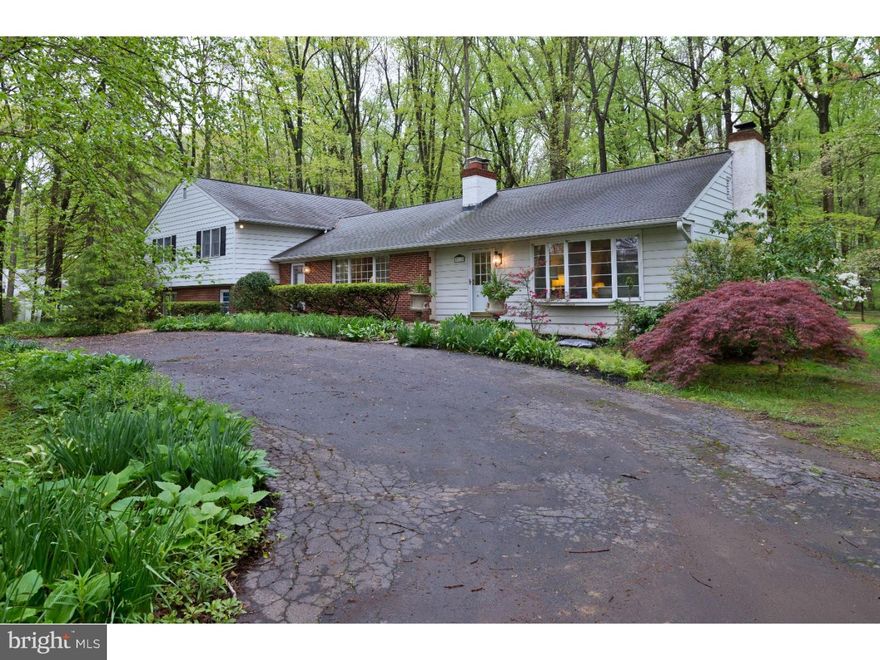 Set amongst towering trees and lush green gardens living at 212 Green Tree Drive is like visiting a park every day. Here, though, you can relax in the gorgeous hot tub/sauna room surrounded by windows and watch the garden change with the seasons. An impressive outdoor fountain adds to the charm and ambiance of the estate-like setting. Inside, three working fireplaces set the mood in colder months with an impressive floor to ceiling stone fireplace in the great room accented by exposed beams. Formerly a four bedroom home, two of the bedrooms were combined to make a large master bedroom suite.  So, while this home doesn't have four bedrooms it makes up for it with copious interior square footage.  Space abounds in this home with a variety of rooms to relax and entertain in. Most of the home has attractive hardwood floors including under the carpet in the upper hallway and bedrooms. A brand new septic system spares the next owners the expense of installing one. Centrally located between Delaware, Glen Mills and West Chester, this home provides a very manageable commute to many locations.  There's room for the next owner to put their own stamp on this large gracious home and the location and setting make it well worth the effort.