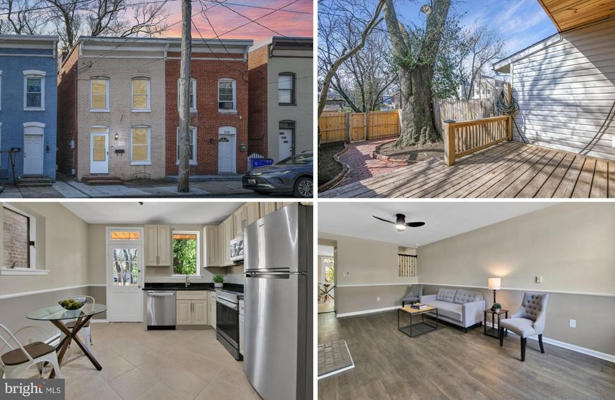 Beautifully updated! This lovely historic duplex in downtown Frederick is full of charm and character! Close to all that downtown Frederick has to offer, this home is situated in a great commuter location. Walk to all the fantastic amenities in Frederick--Carroll Creek, Baker Park, the library, restaurants, shops & festivals. Step inside this freshly painted home to the charming family room featuring luxury vinyl plank flooring. The gourmet eat-in kitchen features updated stainless steel appliances, granite countertops, and upgraded 42-inch cabinets. A convenient powder room completes the main floor.

The outdoor space is a private retreat! Enjoy your morning coffee or summer grill-outs on the spacious covered deck, which overlooks a fenced-in backyard shaded by mature trees. Beyond the privacy fence, the property continues with additional yard space—perfect for gardening or play—and a large shed for all your storage needs.

On the upper level, you’ll find two spacious bedrooms--each upgraded with a ceiling fan-- and an updated full bathroom featuring a large linen closet. The primary bedroom features dual closets and access to the private balcony. The lower level provides plenty of space for storage and has washer and dryer hook-ups.