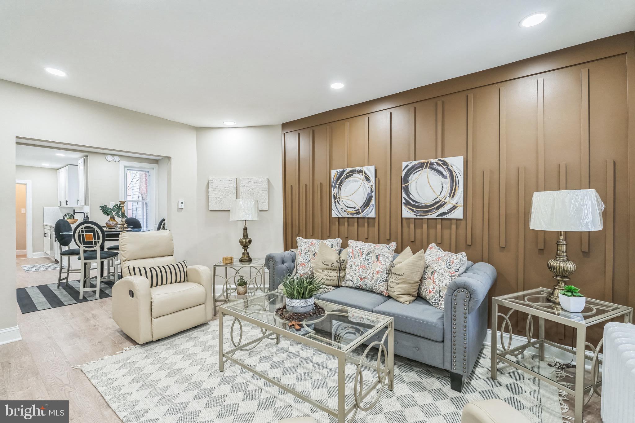 Welcome to your new home in the heart of Olney! This charming residence boasts 1,120 square feet of well-designed living space that seamlessly blends comfort and style.
Step inside, and you'll be greeted by the recently updated main level featuring brand new laminate wood flooring, providing a warm and inviting atmosphere throughout. The kitchen has been thoughtfully renovated with modern touches, showcasing new brown shaker cabinets, sleek stainless steel appliances, elegant granite countertops, and stylish steel accent hardware. This culinary haven is not only aesthetically pleasing but also highly functional, making it a delight for both chefs and entertainers alike.
Venture upstairs to discover the cozy retreat of the bedrooms, each adorned with new wall-to-wall plush carpeting, creating a soft and luxurious ambiance underfoot. The bathroom has undergone a tasteful transformation, featuring a new vanity, ceramic tile shower, and a pristine new toilet, adding a touch of sophistication to your daily routine.
Don't miss the opportunity to call this meticulously updated residence your own. Schedule a showing today
