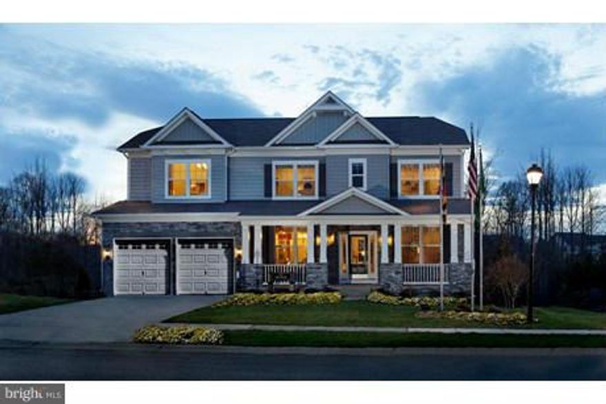 K Hovnanian Ashers Farm Annapolis magnificent Delaware has 20 ft. Family Room ceilings and stone fireplace, Designer Kitchen grand morning room, granite, maple cabinets and GE Monogram appliances. Open plan offers a Family Room, Dining Room and Library. Beautiful stone front elevation in quiet enclave is just minutes from downtown Annapolis. $15K toward closing!  Call/visit!