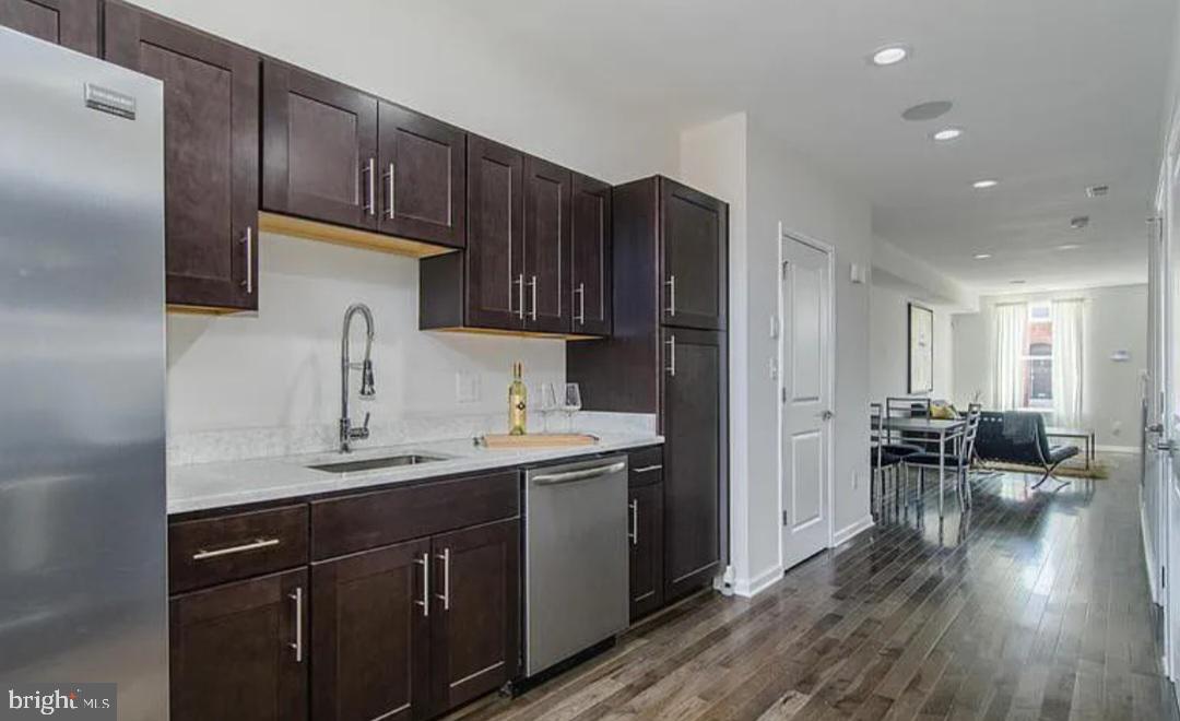 Don't miss your opportunity to rent this Newly Built in 2019 Charming 2 Large bedrooms, 1 Large bath, with double sink vanity! This rowhome just blocks from Johns Hopkins and Patterson Park as well as a short ride to the Baltimore Harbor! Features hardwood floors, in-home washer/dryer, State of the art Security system, Sonos Ceiling speakers for ambient sound and a fenced backyard. Perfect blend of comfort and location—ideal for city living. Schedule your tour today!