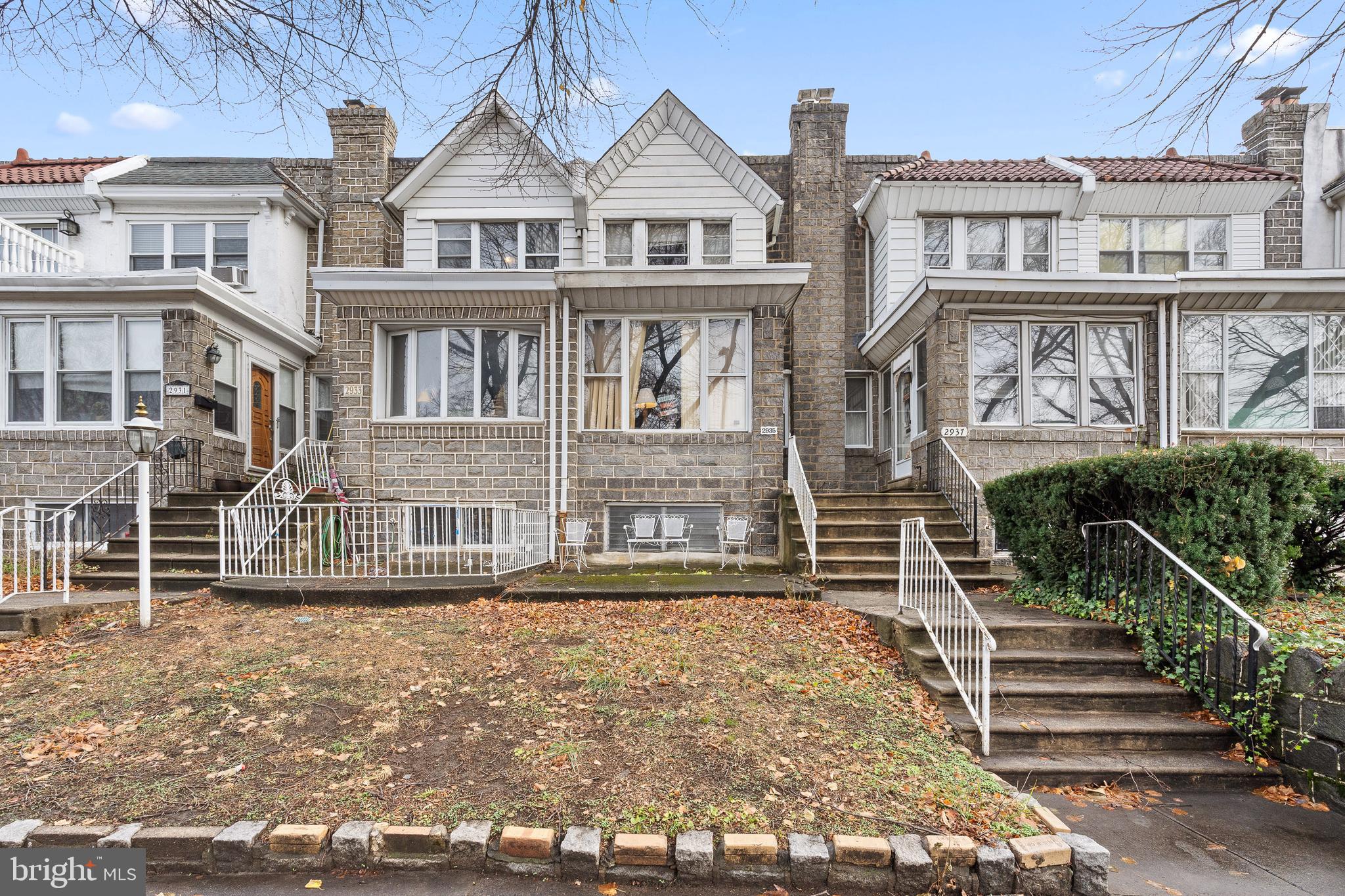Welcome to 2935 S Broad St. This large stone row home is ready to be brought back to life. Perfectly situated just off Broad St and Packer ave, this home is walkable to the stadiums! Park out front on the private street or out back under the rear deck and enjoy your new home. Inside you are welcomed by a large front porch or potential mud room, leading you to a spacious living room/dining room and your open kitchen. The second floor offers 3 bedrooms a full bath and ample closet space. In the basement you will find tall ceilings perfect for a finished space as well as access to the rear parking and garage. Schedule your showing today and start creating your home tomorrow.