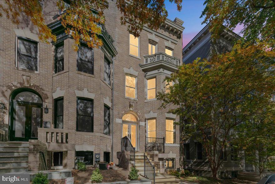 Grand, renovated townhouse in Kalorama Triangle / Adams Morgan includes two car garage, 2 bedroom / 1 bathroom basement rental apartment, and main house with 4 bedrooms, 3.5 bathrooms, two living rooms, a study and a beautiful backyard.

In-bounds for the Oyster-Adams Bilingual School, with quick access to Kalorama Triangle Park, Rock Creek Park, Tennis courts on 18th St., and retail activity in Dupont and Adams Morgan.

City living doesn't get any better!