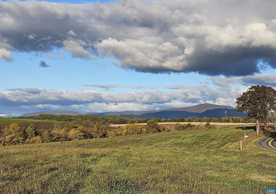 The Pastures at Greene - Amazing mountain and pastoral views! Nine homesites 5-8 acres with incredible views, fronting on Fredericksburg Road with creeks to the rear of the property. Build and work your dream homestead on great land with amazing vistas!! No HOA! The Pastures at Greene are located three miles north of Ruckersville and a short distance from Charlottesville, shopping, restaurants, worship centers, vineyards, historic sites and The University of Virginia. It is also convenient to Washington DC and Dulles Airport, approximately 90 minutes.