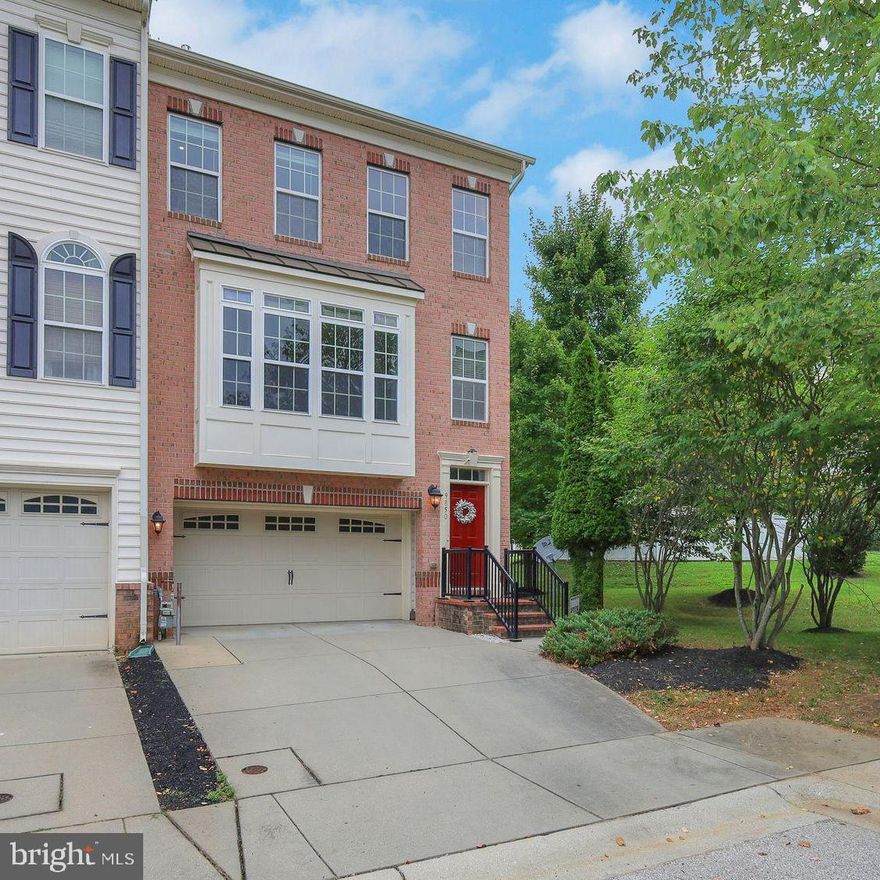 Great opportunity to live in the sought-after Emerson community! A one of a kind townhome and community provides its residents with a balanced living experience! This well-maintained and updated 4 bedrooms and 3.5 baths townhome features *Almost 2,500 square feet of total living space *Hardwood floor on the main level* EV charger* Almost new carpet * Bump-outs for extra space* Great sunlight exposure all around *Recessed lighting *Freshly painted deck overlooking the backyard and open common area* Main living level is designed as a space to entertain. The light-filled family room with gas fireplace adjoins the dining room. The chef’s kitchen with generous center island flaunts sleek granite counters, 42”cabinets, pull-outs in the bottom cabinets, tile backsplash, double ovens, gas cooktop, refrigerator, NEW microwave, a pantry, and a breakfast area* Third floor is complete with three bedrooms and two full baths. The spacious primary suite has two walk-in closets, and an ensuite bath perks include dual vanity sinks, a glass-enclosed shower, and a corner soaking tub. The Laundry is located on this floor for your convenience. The finished entry level features a multifunctional room with a full bathroom that can be used as a 4th bedroom, guest suite, home office or recreation space* Home is back to large field area* Neighborhood has plenty of parking* Nearby nature trails, Savage Park, dog parks, playgrounds, ball fields, and state parks* Easy commute to I-95, MD-32, US-29, and US-1 that provides easy access to Baltimore, DC and Annapolis. Close to Laurel Town Center with all the dining, shopping, grocery stores, banks, and everyday conveniences. Minutes to schools, library, Costco, entertainment and doctor offices! Monthly HOA fees cover tennis and pickleball courts, playgrounds, clubhouse, fitness center, walking trails, outdoor swimming pool with membership, open spaces, and snow and trash removal. Transferable Home Warranty included! Don't miss the chance to make this incredible townhome yours! Schedule a tour today. A MUST SEE!**Don't forget to view the virtual video**