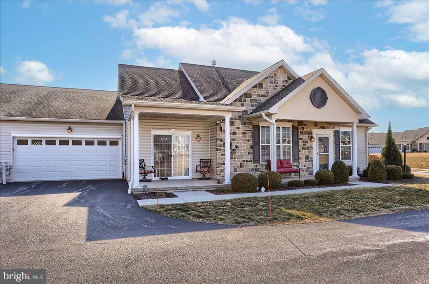 Welcome to 258 Dolomite Drive, a beautiful condo in the popular Jackson Heights Villas community! This 3 bedroom, 2.5 bathroom home features a welcoming living room with vaulted ceilings, a gas fireplace and hardwood floors that lead to the formal dining room with sliders to an outdoor patio and a large kitchen with granite counters, stainless steel appliances and solid oak cabinets. Just off the main living area is the 1st floor primary bedroom suite with 2 closets and an attached full bathroom with a soaking tub and a separate shower.  There is a half bathroom and an additional bedroom/office on the 1st floor and a 3rd bedroom with plenty of storage and an en-suite full bathroom perfect for guests on the 2nd level.  With an oversized 2 car garage that has a storage closet and pull down attic access and a 1st floor laundry/utility room there is plenty of additional storage with easy access.  The HOA covers lawn care, snow removal and exterior building maintenance allowing for care-free living and making this condo a must see to appreciate all it has to offer!