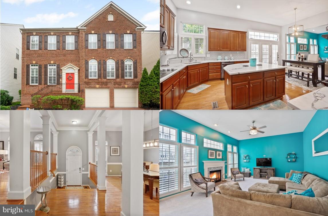****OPEN HOUSE SUNDAY 7/27 12-2PM Introducing the exquisite Paxton model in Cook Inlet, Fort Belvoir—a stunning 4-bedroom, 4.5-bath home offering a spacious open floorplan enhanced with elegant columns, 11ft ceilings in the kitchen, foyer, family room and dining room, molding, and hardwood flooring throughout most of the main level. High ceilings and transom & Palladian windows fill the home with natural light, especially in the expansive family room with a cozy gas fireplace. Over 4100 sq ft total! The chef’s eat-in kitchen boasts quartz countertops, a large island, subway tile backsplash, stainless steel appliances including a smart refrigerator and double-wall oven, and opens to a private composite deck and butler pantry leading to the formal dining room. The main level also features Georgian-shuttered windows, a powder room, and a private office with French doors that could serve as a bedroom. Upstairs, the luxurious primary suite includes a coffered ceiling, custom walk-in closet, and spa-like bath with a jetted tub and tray ceiling. Three additional spacious bedrooms, a dual-sink hall bath, and a convenient laundry room complete the upper level. The finished lower level includes tile flooring, a theater projector and screen, sauna, den/office space, full bath, and walk-up access to the backyard. Additional highlights include a two-car garage and access to Inlet Cove’s amenities such as a clubhouse, outdoor pool, and tot lot—all located just across from Fort Belvoir and near shopping, dining, and major commuter routes.