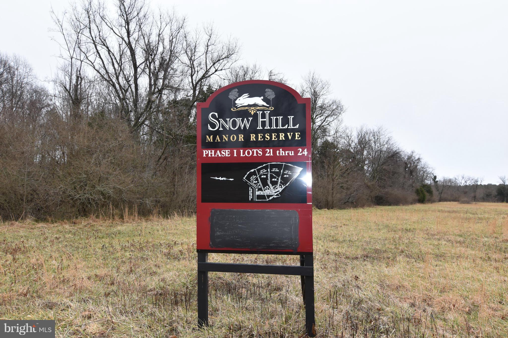SNOW HILL MANOR RESERVE - Land