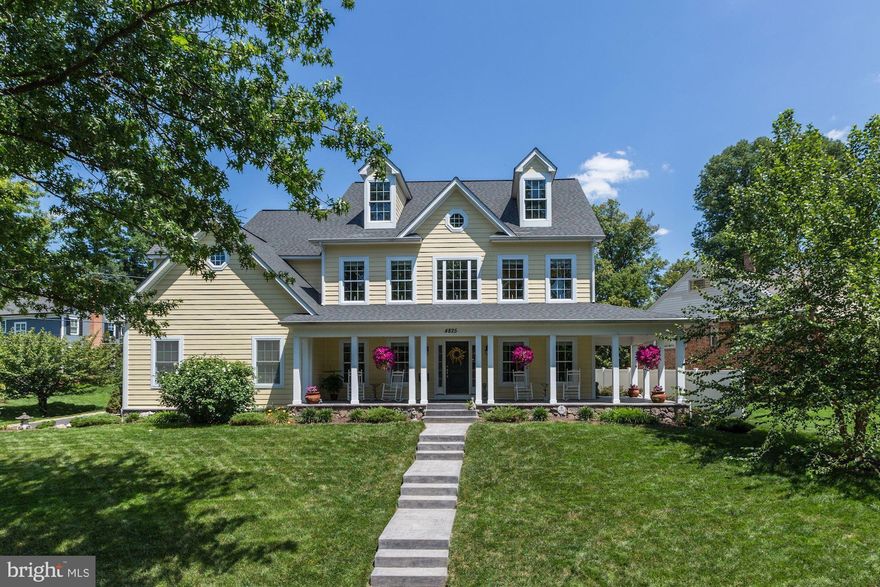 OPEN HOUSE CANCELLED! Amazing turn-key home in West Chevy Chase and the coveted Somerset/BCC school district! This gorgeous home features 5BR/4.5BA, and nearly 4,500 sq ft of living space on 3 levels, ideally located just steps from incredible Norwood Park, the Capital Crescent Trail, Metro, shops, dining & more!   As you enter, prepare to be wowed by the dramatic two-story foyer, gleaming hardwood floors, and new paint throughout. The spacious gourmet kitchen is a chef’s dream; outfitted with high-end SS appliances including Viking range, 2nd oven, column fridge & freezer, wine fridge, granite countertops, ample cabinetry & dramatic island. The kitchen opens to a light-filled breakfast room and wonderful family room with a gas fireplace. Care to dine outdoors? Make your way onto the garden terrace and fall in love with the exceptional entertaining space. The main level also offers an elegant dining room, private office, powder room, and convenient laundry/mud room with access to the 2-car garage.   Upstairs, you’ll find a serene owner’s retreat with vaulted ceilings, gas fireplace, two walk-in closets, spa-like bath, and separate flex space. The luxurious owner’s bath features an oversized shower with dual showerheads, oversized jetted tub, and dual vanity. The flex space can serve as a perfect home office, reading room, meditation space, or nursery. Three more sizable bedrooms with walk-in closets and two more full bathrooms complete the second level.   The fantastic, walkout lower level is not to be missed, featuring great recreation space, high ceilings, gas fireplace, home gym or additional office, 5th bedroom and 4th full bathroom. Other features include a welcoming wrap-around porch, tasteful window treatments, designer light fixtures, high tech security system & more! Located just moments from both downtown Bethesda and downtown Friendship Heights– this house is the perfect 10!