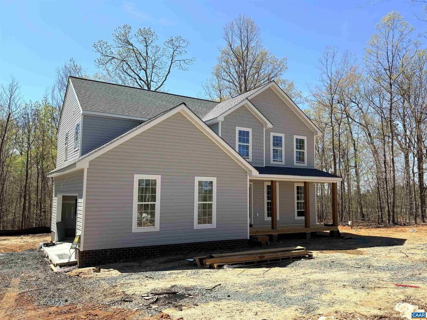 READY FOR INTERIOR FINISHES (4/22) The popular Wallace floor plan has been updated with a new layout on both levels! New open kitchen layout with 2x7 island and walk in pantry open to the great room with extra LED lights. Kitchen with granite, pendant lights, Tier 2 42" cabinets, stainless appliances, Dining Room and Foyer trim package, Laminate flooring on the entire 1st floor, Oak stairs, Tray ceiling with fan in the primary bedroom, 4' shower with glass door, double bowl vanity, upgraded interior doors, LED lights in all bedrooms, convenient 2nd floor laundry room and pull down attic stairs. Exterior upgrades include 10x18 rear deck, black windows with wide window trim on front elevation, black gutters, shake siding above front door, upgraded stain grade front porch columns, wrought iron front porch railings, and side load garage. Photos are similar. Ask about saving up to  $7,500 in seller paid closing costs. Late Spring completion!,Granite Counter,White Cabinets