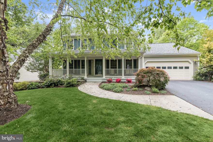 Set on an idyllic tree-lined street, 10820 Tuckahoe Way showcases timeless charm on a near-quarter acre in the sought-after Stonebridge community of North Potomac. Upon arrival, residents are greeted by a charming front porch which opens to the elegant foyer where details of custom crown moldings, chair rail, and modern light fixtures create an immediate warm welcome. Expansive living spaces span the Main Level, beginning with the expanded and fully renovated gourmet Kitchen and Breakfast Area, complete with hand-painted Italian accents, custom cabinetry, quartz countertops, Viking and Sub-Zero appliances and an adjoining Family Room with French doors leading to the outside Deck. Elegant design notes continue through the Living Room’s Brazilian hardwood floor and recessed lighting, and into the bay-windowed formal Dining Room. An adjacent home office boasts the same gleaming hardwood floors, built-in bookshelves and double doors from the foyer. Ascend to the Upper Level’s Primary Bedroom Suite, featuring 3 closets and a beautifully renovated en-suite bathroom. Three additional bedrooms and an updated hall bath round off the Upper-Level guest quarters. The multifunctional, Lower-Level provides extra living space with its double-closeted Guest Room and adjacent full bathroom, plus a spacious Recreation Room and a Storage Room. Finished off by a 2-car attached garage and fully fenced rear yard with Ipe Deck and delightful screened porch, the timeless and sophisticated interior and exterior features and design elements of 10820 Tuckahoe Way create a home for the most discerning buyers.