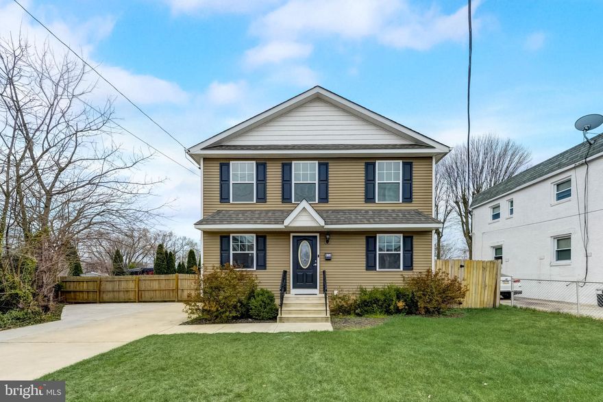 We invite you to your new home at 816 Fourth Avenue. This meticulously maintained three bedroom, three full bah single family home is cozy and move-in ready. You will immediately notice the abundance of natural light entering through the windows and the recessed lighting found throughout the home. Enter into the spacious living room which opens into the formal dining area and open concept kitchen. The updated kitchen has modern cabinetry, granite countertops, stainless steel appliances plus its perfect for entertaining and hosting all types of gatherings. Access to the large and level fenced-in backyard is through a door from the kitchen which makes outdoor entertaining very convenient. Upstairs, you will enjoy the large primary bedroom with a walk-in closet, ceiling fan and updated ensuite. Two additional bedrooms share a full hall bath with a granite vanity and tile flooring. The basement was recently finished and includes a spacious recreation room to fit your needs, a full bath, a large laundry room and a bonus room. The bonus room could be used as a bedroom, workout room, or home office; the possibilities are endless! The driveway has been extended for additional parking so you never have to worry about where to park. Built in 2019, that makes the roof, HVAC, flooring, and appliances all four years young with a long life ahead of them. This home is located in close proximity to Philadelphia International Airport, Center City, tax free shopping in Delaware, I-95, I-76, I-476 and much more. The playground and ball fields at Witmer Memorial Field and an ice cream parlor are both located at the end of the block. And let's not forget it's located in the award winning Interboro School District. Schedule your visit now and come see what awaits you.