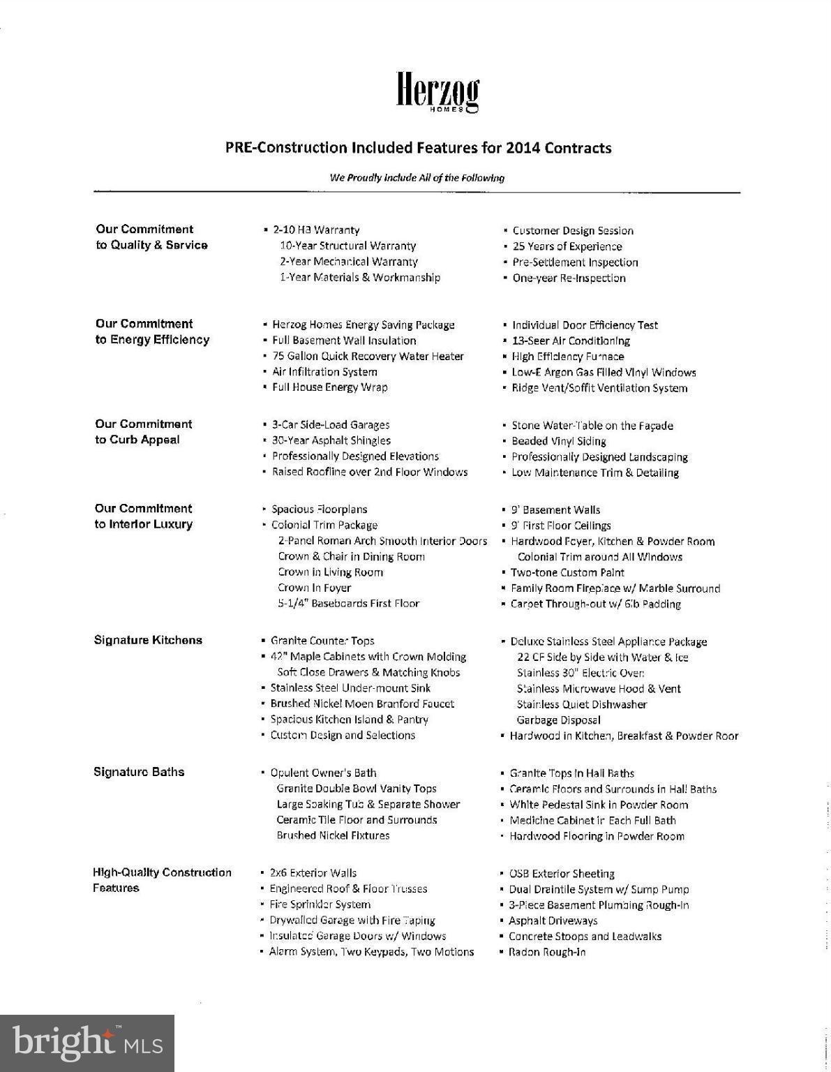 RITA'S RESERVE - Residential