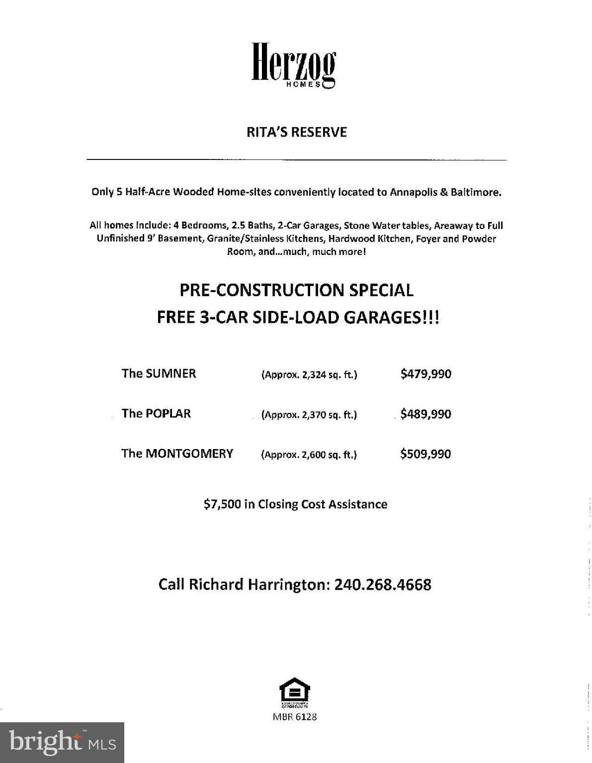 RITA'S RESERVE - Residential