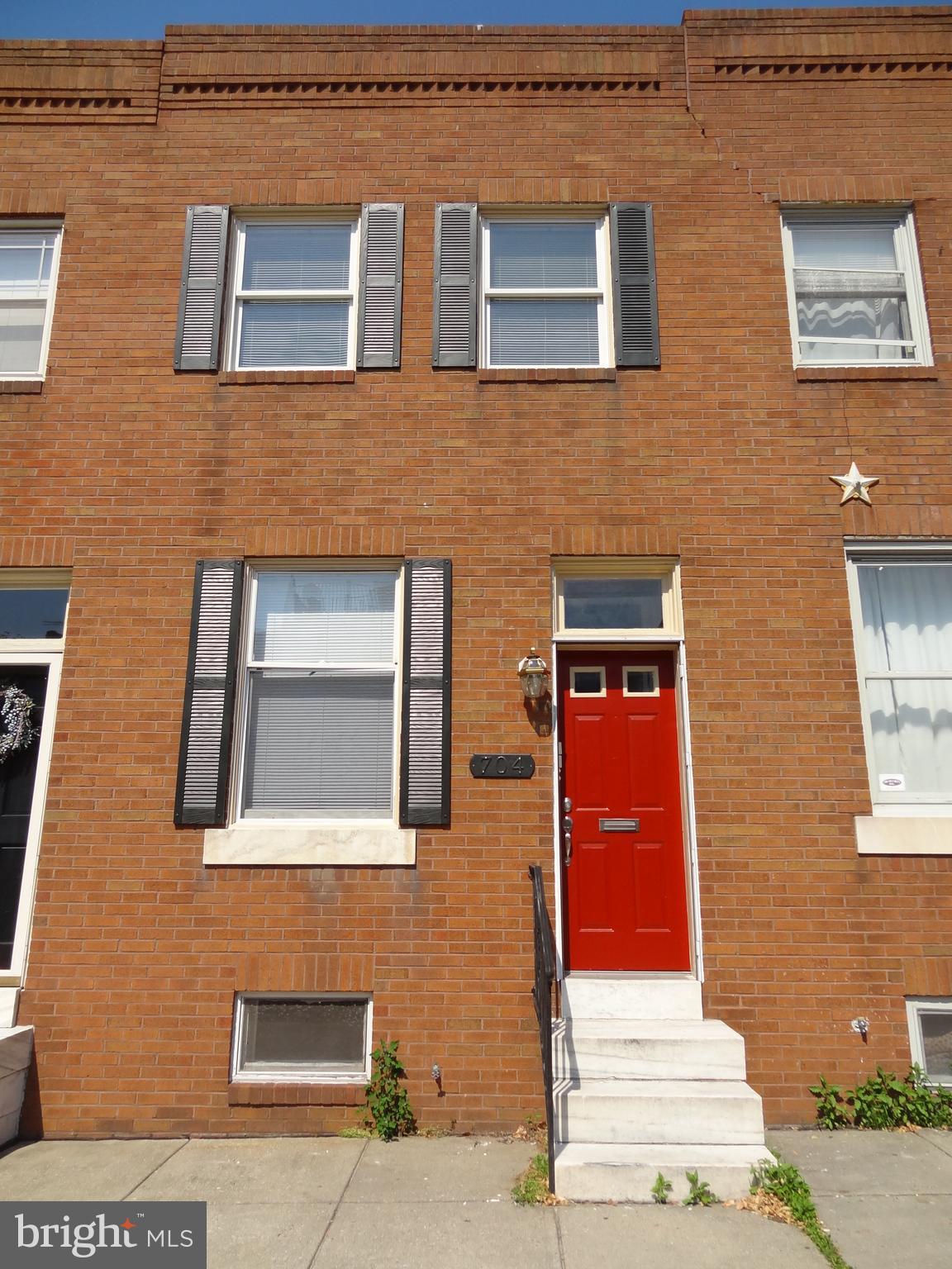INVESTOR ALERT! What an amazing opportunity to own this duplex rowhouse located in highly desirable Canton only 4 blocks from the water! LOCATION, LOCATION, LOCATION - Walking distance to multiple waterfront parks, shopping, dining, and entertainment! The main unit features 2 levels (main and basement), open living/dining area, and spacious kitchen with granite countertops, gas stove, and ample countertop & cabinet space. Large storage closet in the back perfect for kitchen pantry, extra storage, pet area, or even a small office space. Basement features bedroom area, TONS of closet space, laundry closet, and full bathroom. Main and basement levels exit to fenced backyard. The upper unit features an eat-in kitchen space with granite countertops, laundry closet, living room, full bath and spacious bedroom.
Both units are turnkey. Great rental income opportunity - rent both units out OR offset your mortgage by living in one unit and renting out the other unit. Excellent return on investment!