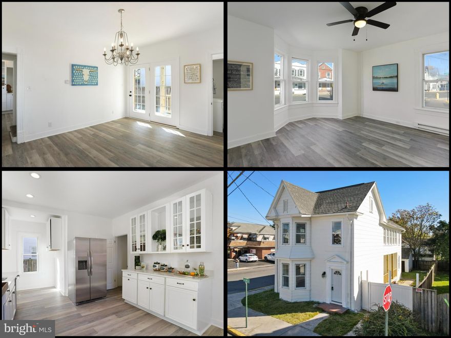 Price Reduced! Beautifully updated colonial in downtown Martinsburg! All new paint and flooring throughout, including beautiful LVP throughout entire main level. Kitchen has been fully updated with brand new appliances, cabinets, quartz countertops, and plumbing fixtures. New covered back porch and fully fenced back yard with detached garage, and on a corner lot so you have extra street parking! Very convenient for shopping and retail access; Weis and Planet Fitness are a two-minute drive or ten-minute walk.

This property is move-in ready and ready to be your next home! Won't last long at this price. Rare opportunity to get a well-appointed, well-maintained home with brand new kitchen and bathrooms for under $250k! Don't miss this one.