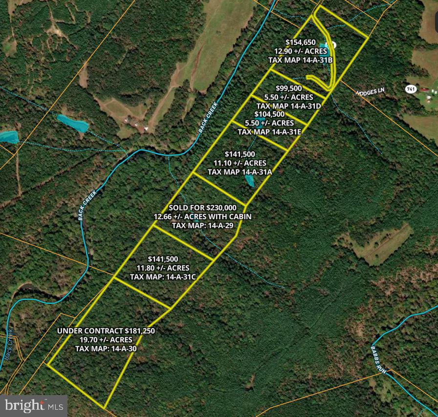 BACK CREEK HEIGHTS - Land