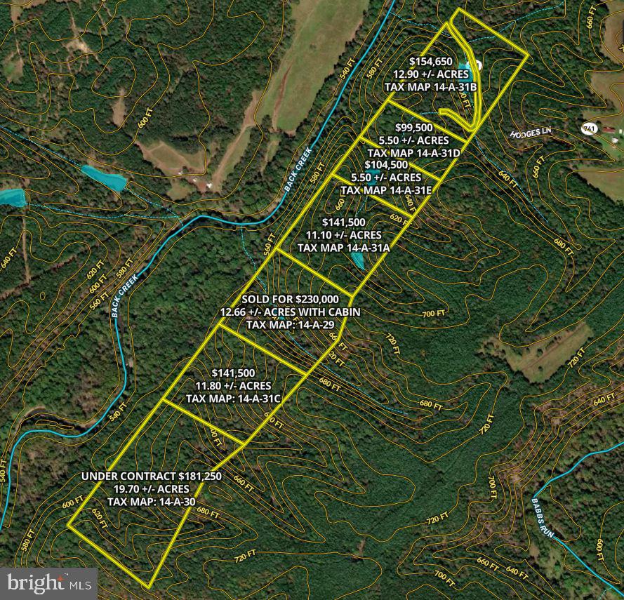 BACK CREEK HEIGHTS - Land