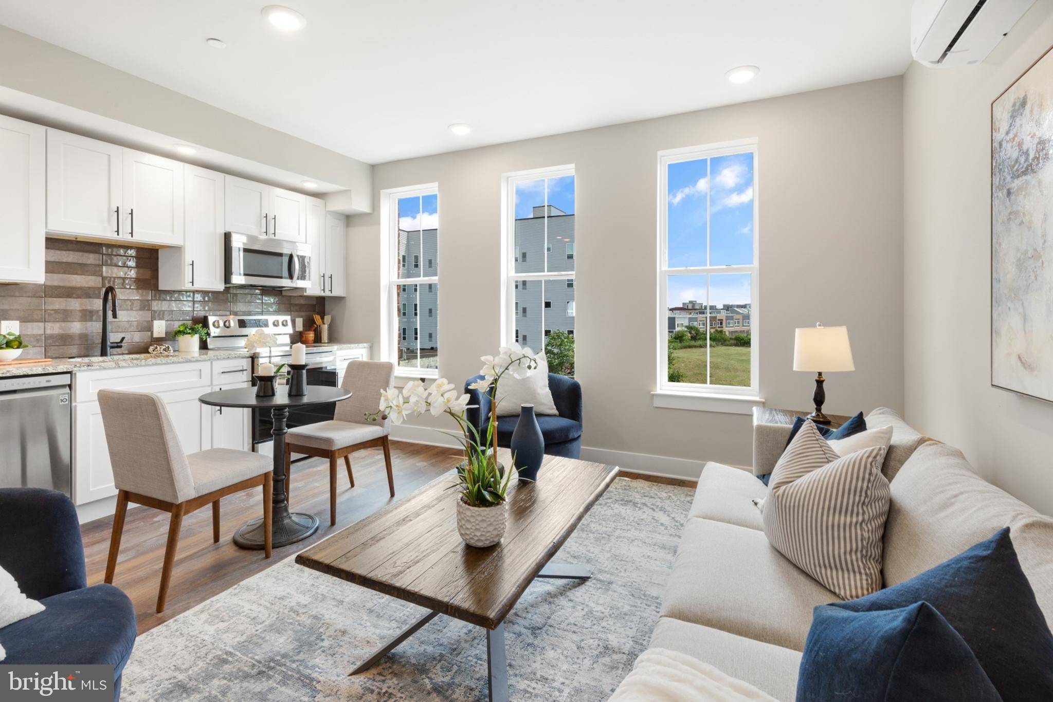 Available NOW | Leasing Special: 1 month FREE on a 13-month lease or 1.5 months FREE on 15-month lease! Gross rent is $1,400/month; net effective rent for a 13-month lease is $1,292/month & net effective rent for a 15-month lease is $1,260/month. Unit #206 is a 1 bed, 1 bath apartment on the second floor.
Welcome to Quaker City Flats, a new construction rental community in East Kensington offering 32 modern units designed for those who seek a contemporary, pet-friendly lifestyle. Each unit is a masterpiece, boasting open floor plans, wood floors, and large windows that flood the space with light. The kitchens are equipped with white shaker cabinets, stylish tile backsplashes, and top-of-the-line stainless steel appliances. Luxurious bathrooms feature granite-topped vanities and subway tiled bathtub/shower combos. Convenience is at your fingertips with mini-split A/C systems and in-unit laundry. Our professionally managed building offers amenities including a main lobby and secure package room to ensure peace of mind. An elevator and two stairwells ensure easy access throughout the building. The shared roof deck offers city views, creating an ideal space for relaxation and entertainment. Limited parking is available, with three dedicated spots at the rear of the building for an additional fee. Experience the thrill of modern luxury and convenience in the heart of urban living. Schedule a tour today to discover your new home at Quaker City Flats! Please note: photos & video tour may be from a similar unit within the building; exact layouts & finishes may vary.
Lease Terms:
Generally, first month, last month, and one month security deposit due at, or prior to, lease signing. Other terms may be required by Landlord. $55 application fee per applicant. Pets are conditional on owner's approval and may require an additional fee, if accepted. (Generally, $500/dog and $250/cat). 2 pet maximum allowance. Tenants responsible for: electricity, cable/internet, and a $35/month (1BD) or $60/month (2BD) flat water fee. Off-street parking is available for an additional $395/month. Landlord Requirements: Applicants to make 3x the monthly rent in verifiable net income, credit history to be considered (i.e. no active collections), no evictions within the past 4 years, and must have a verifiable rental history with on-time rental payments. Exceptions to this criteria may exist under the law and will be considered.
