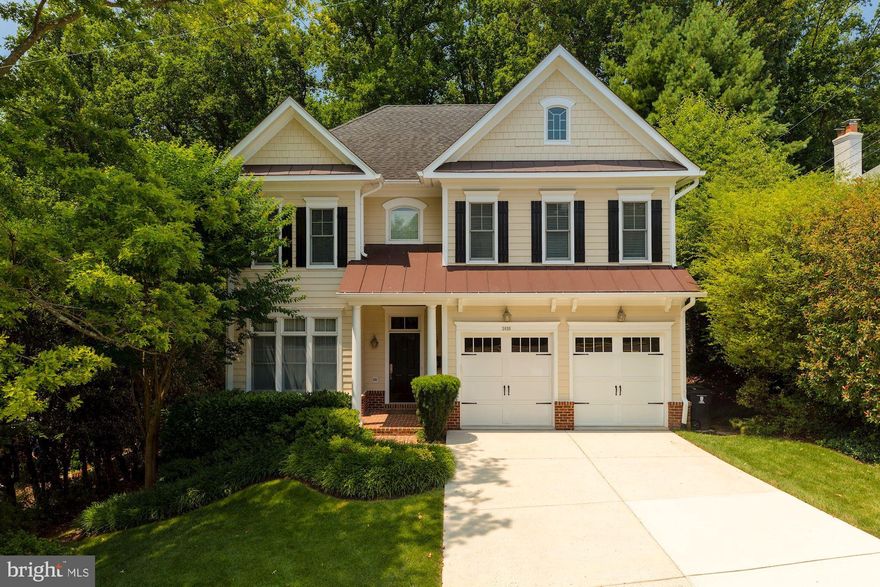 INCREDIBLE PRICE!   One light to DC.  Inviting open floor plan with 10 foot ceilings on the main level.  Fabulous screened porch leads to beautiful decking that overlooks the private and wooded, low maintenance backyard.  Elegant and spacious master suite with sitting room and gas fireplace. Fully finished walkout lower level with 9 foot ceilings features a large recreation room, gym, bedroom and full bathroom. Great location in the heart of North Arlington and just a short walk to Jamestown Elementary School.