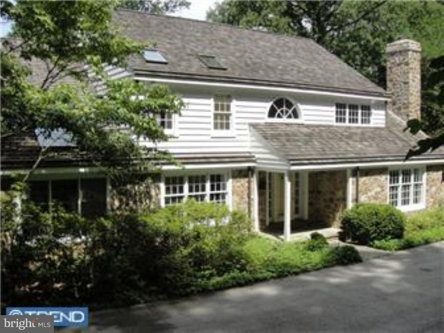 This custom built home was built by Hank Belber and designed by Ann Capron. This home has 9 foot ceilings, wide board flooring and is filled with moldings and architectural detail. Entrance Foyer leads to Center Hall with flagstone floor and cathedral ceiling. Formal Living Room with crown molding, chair rail, built-in book cases, hardwood floors and wood burning fireplace. Formal Dining Room with marble topped built-in cabinetry, crown molding and chair rail. Large full Kitchen with SubZero, Thermador Double Ovens, and eating area. Vaulted Family Room with built-in cabinetry, gas fireplace and bay windows. Office with built-in desk, outside entrance to flag stone patio with grill and pool. Sliding glass doors to Greenhouse with pottery sink. Formal Powder Room, Laundry Room and entrance to 2 car attached Garage. Master Bedroom with views over the pool, ceramic tile Bath with steam shower and large soaking tub and double vanity, 2 large walk-in closets with ample clothes storage; bedroom with ceramic tile bath with shower and pedestal sink.  Ceramic tile bath with tub/shower, Bedroom with cedar closet and built-in bookcases. Basement is Semi finished with office and large closet. Pull down stairs to Attic. Adjacent properties as well as this property are under conservation easement. Adjacent to Fox Creek Walking & Riding Trails and surrounding conserving acreage.