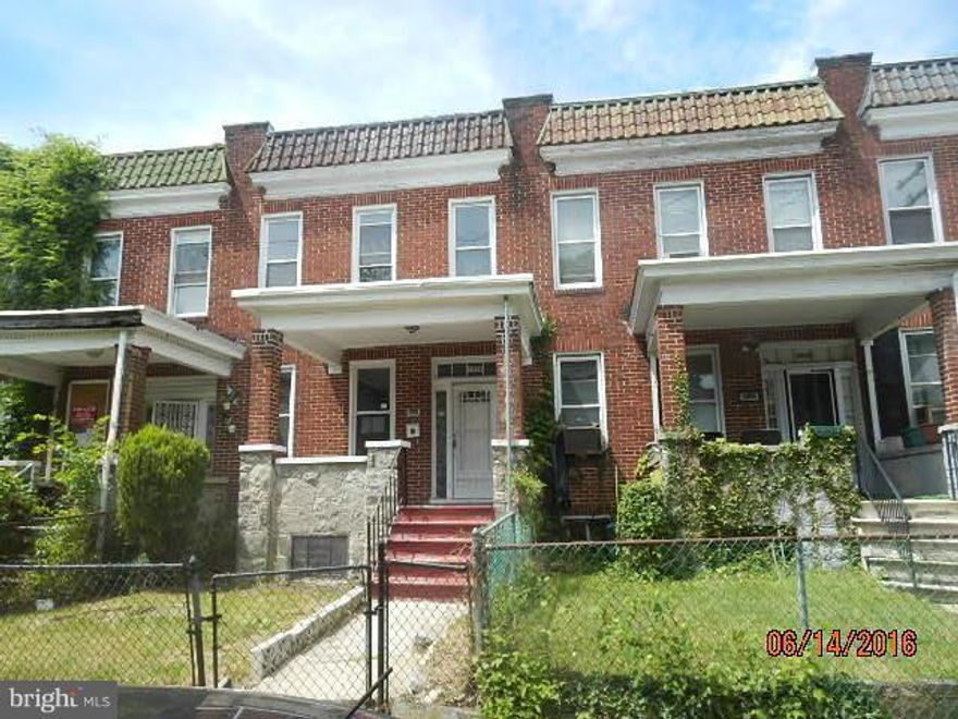 Wonderful chance to own this value priced home.  Enjoy nice room sizes, wall to wall carpeting, and ample rear yard.  The front porch is perfect for warm weather outdoor living space.  Use the unfinished basement as added storage or finish for more living space.  A convenient location, just a short drive to Downtown Baltimore!