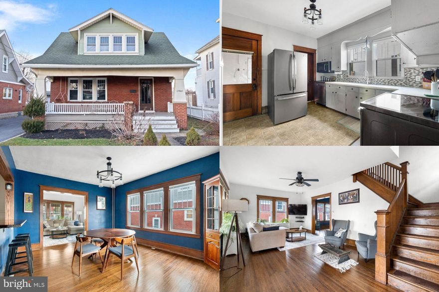 Welcome home to this enchanting Craftsman residence, where timeless charm meets modern comfort.  Greet your guests on the charming front porch —an ideal spot for sipping your morning coffee or relaxing in the evenings. The bright living room is adorned with lovely wood-trimmed windows that allow natural light to pour in, beautifully redone original wood flooring, creating a warm and inviting atmosphere. The large dining room offers ample space for gatherings, celebrations, and memorable meals. The kitchen has been thoughtfully updated and boasts newer appliances, an abundance of cabinets for storage, and a generously sized pantry, making meal preparation a breeze. Situated in a prime location, this home places you just moments away from an array of dining and shopping options, ensuring you have everything you need right around the corner. The combination of a spacious interior, lovely front porch, and nearby amenities make this home an excellent choice for hosting friends or family. Whether you're exploring the local dining scene, indulging in retail therapy, or simply enjoying the comfort of your cozy home, this property offers the ideal blend of convenience and comfort. Updated 200 amp electrical! Embrace the opportunity to make this charming Craftsman-style house your new home and create cherished memories for years to come. **Accepting backup Offers