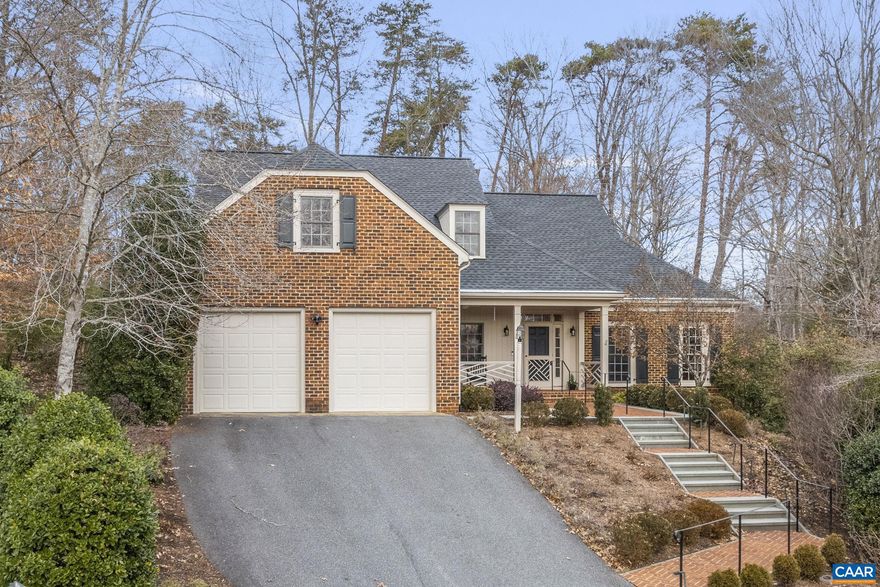 This freshly painted, well maintained Glenmore home has spacious rooms and sits on a fantastic lot. The main level has hardwood floors throughout, living room with built-ins, dining room with tray ceiling, eat-in kitchen with solid surface countertops, double oven, cherry cabinets open to the family room with high ceilings, built-ins and a gas fireplace. The main level primary suite has a large walk-in closet and updated primary bath which opens to a study or sitting room with gas fireplace. The second floor has 3 bedrooms with lots of closet space and 2 full baths. Situated at the end of a cul de sac, this brick home has the lawn maintenance included. Glenmore has fantastic amenities including golf, tennis, pickleball, fitness center, pool, & social events.,Cherry Cabinets,Solid Surface Counter,Fireplace in Family Room,Fireplace in Study/Library