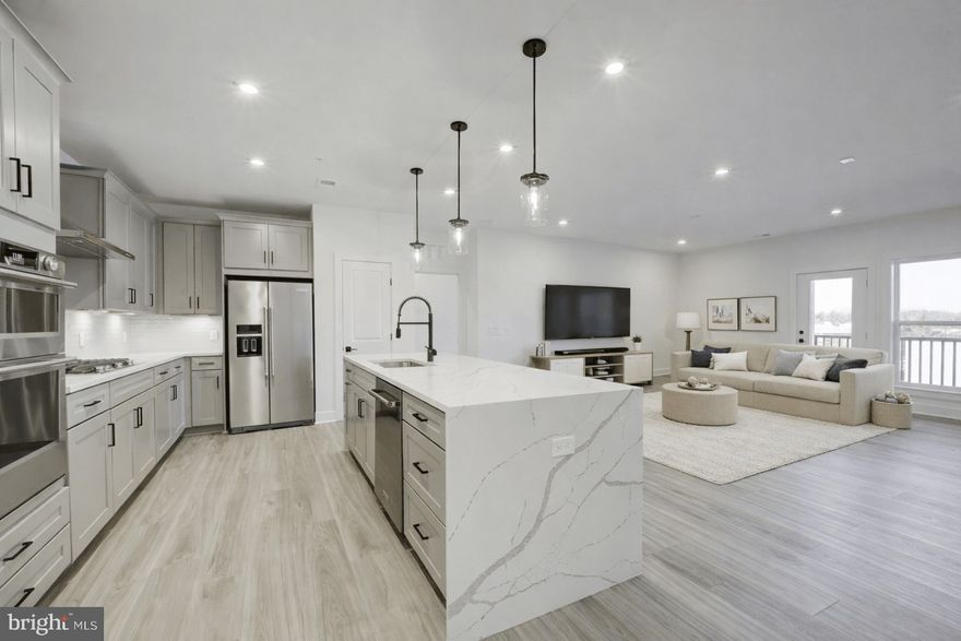Introducing 1141 Fortune Terrace, a rarely available, brand-new, three-bedroom residence with an additional den, offering 1,958 square feet of thoughtfully designed living space and two assigned garage parking spaces. This one-of-a-kind home features the coveted Haley floor plan, ideally situated on the top floor of the building, providing enhanced privacy, natural light, and an elevated living experience.
As you walk down the hall, you will be greeted by sleek, modern finishes throughout the building, leading to the front door complete with keypad entry and a Ring video doorbell. Step inside to discover gleaming wide-plank hardwood floors that extend throughout the condo. The thoughtfully designed open floor plan is both highly functional and ideal for everyday living as well as entertaining. The chef’s kitchen features a striking quartz waterfall island, stainless steel appliances, a gas cooktop, and ample cabinetry for storage. The kitchen seamlessly opens to the family room, where abundant natural light pours in through an oversized window, creating a bright and inviting atmosphere. Just beyond, balcony access enhances the living space, offering the perfect setting to lounge and relax. 
A three-bedroom residence with an additional den is a rare find in condominium living. Each bedroom offers a generous footprint and is complemented by spacious walk-in closets. The primary suite features an en-suite bathroom with dual vanities, while two additional bedrooms share a well-appointed hall bathroom with a walk-in shower. A dedicated laundry room with a side-by-side washer and dryer provides ample space for organization and includes custom built-in cabinetry. Completing the home is the bonus den, an ideal setting for a private home office or flexible living space, perfect for today’s remote work lifestyle.
The Flats at Northside is perfectly positioned and within walking distance to all that Park Potomac has to offer. Enjoy being just steps from Life Time Fitness, Starbucks, Harris Teeter, along with an array of shopping and dining options. The residence also includes two tandem assigned garage parking spaces, conveniently covered in the monthly rent. With everything this exceptional unit has to offer, it will not be available for long. Don’t miss your opportunity to lease this home today.