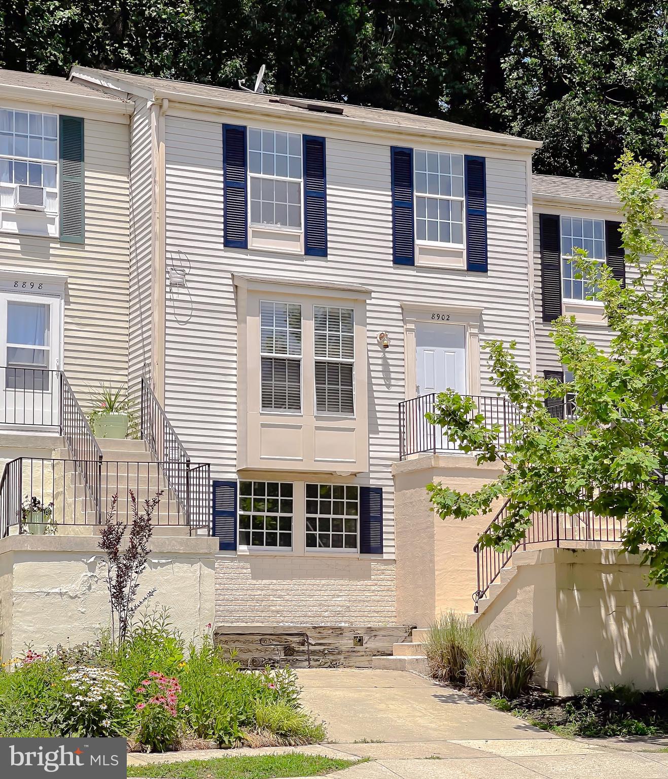 Very nice interior unit townhome. Community has playgrounds and basketball area. Plenty of parking! 2 large suites on upper level with skylights and large closets. 2 full baths on upper level. Main level has eat in kitchen and living area with alcove for a spot for desk even. Fenced in yard with deck is perfect for the BBQ! Lower level has a flex space to use as you need even the 3rd bedroom. Full bath on lower level and large storage/utility room. All is ready for you. HVAC unit is less than 3 years old.